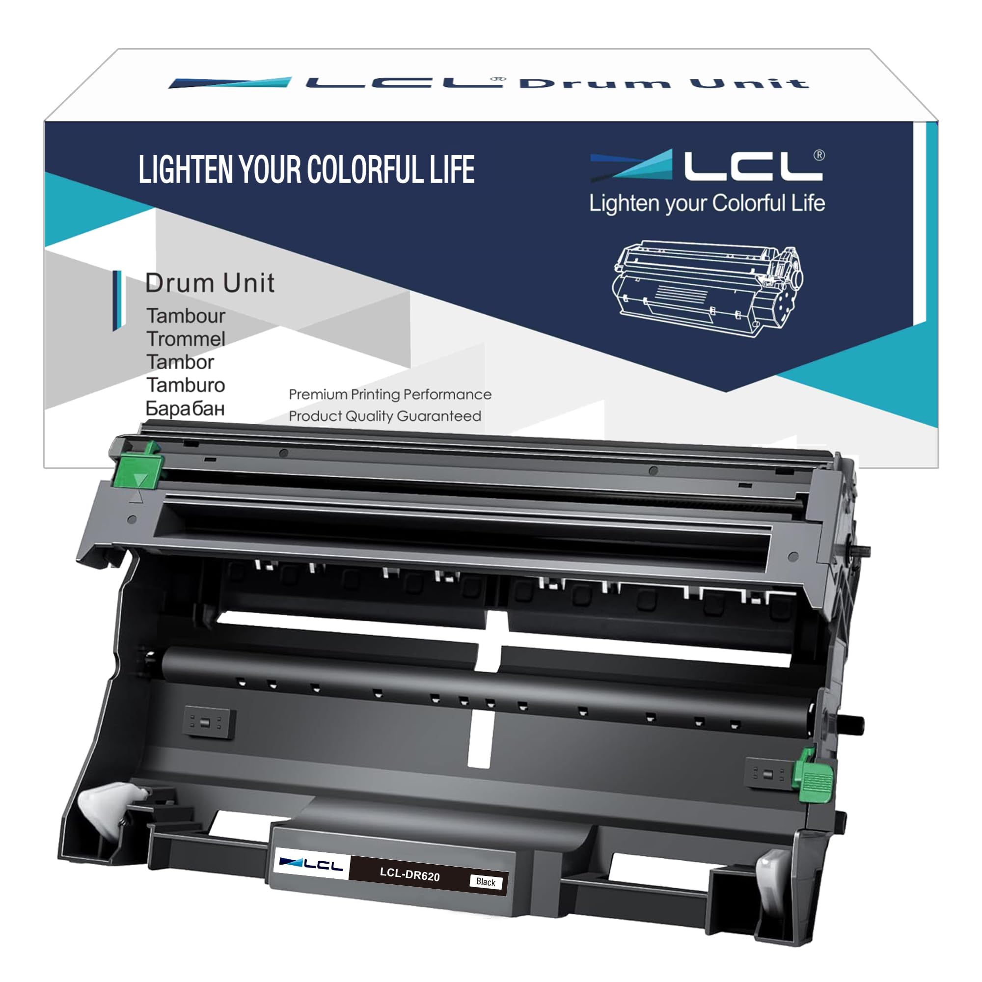 LCL DR620 Black Drum Unit Replacement for Brother DR620 DR-620 DR520 DR-520 for HL-5240 HL-5250DN HL-5340D HL-5370DW MFC-8370 MFC-8460N MFC-8470DN MFC