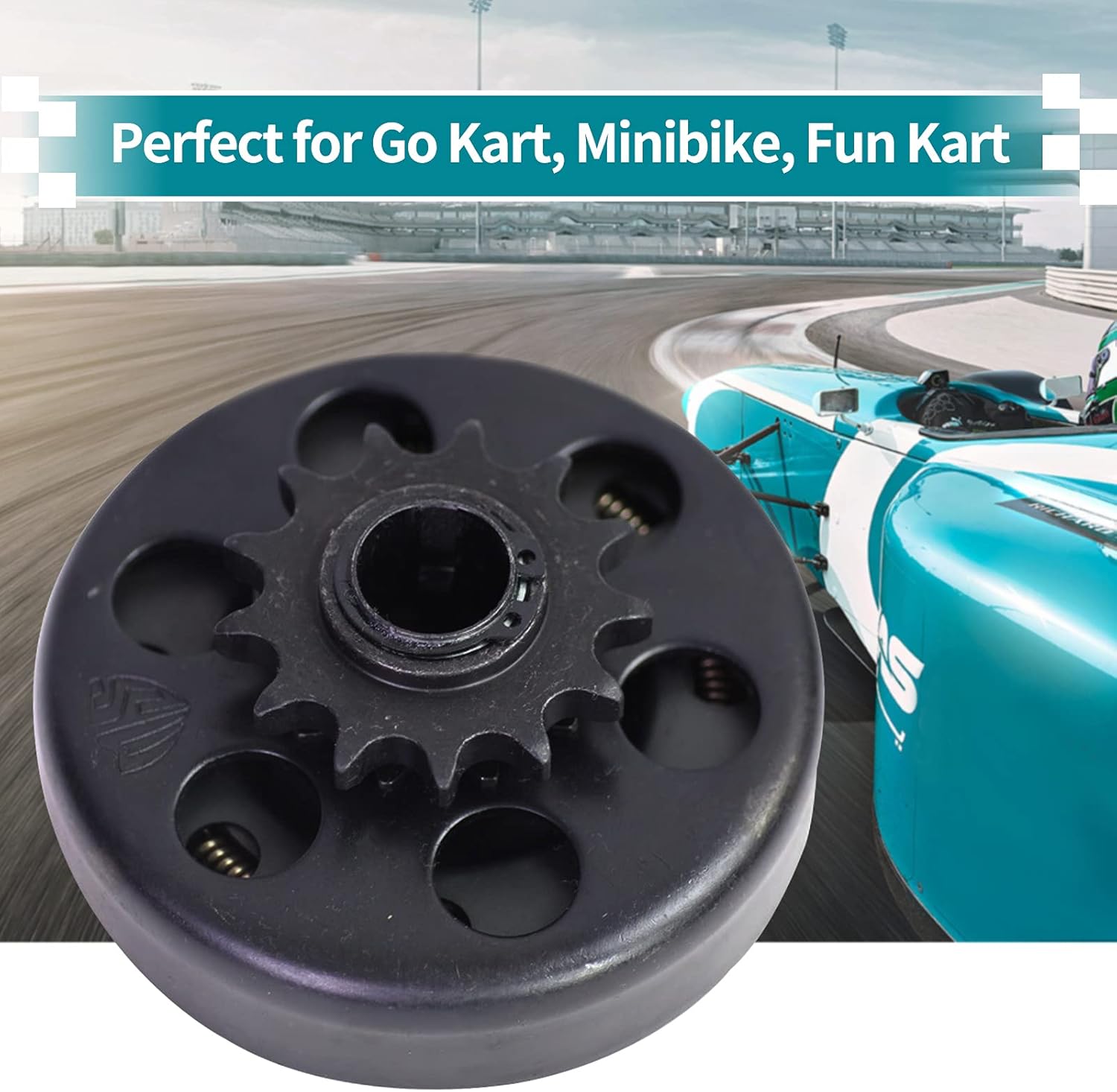 Go Kart Clutch 3/4" Bore 13 Tooth Inner Hole 19.05mm Compatible with Go-Kart Mini-Bike Engine #428 Chain 6.5 HP 210CC 215CC
