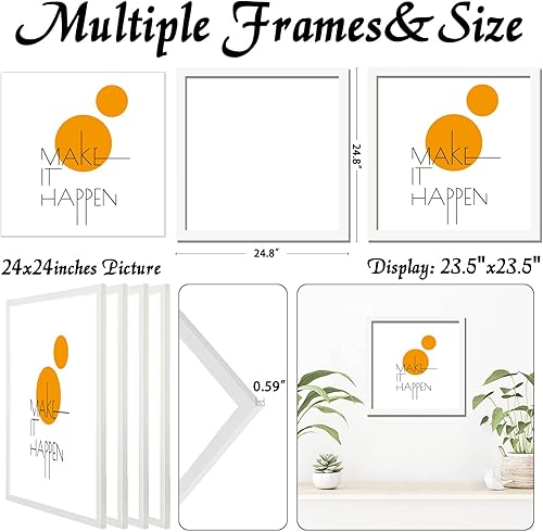 Vista 184 de Juego de 4 portarretratos de 18 x 24 pulgadas, marco negro de 18 x 24 pulgadas, marcos de fotos de lienzo para pared, de 18 x 24 pulgadas