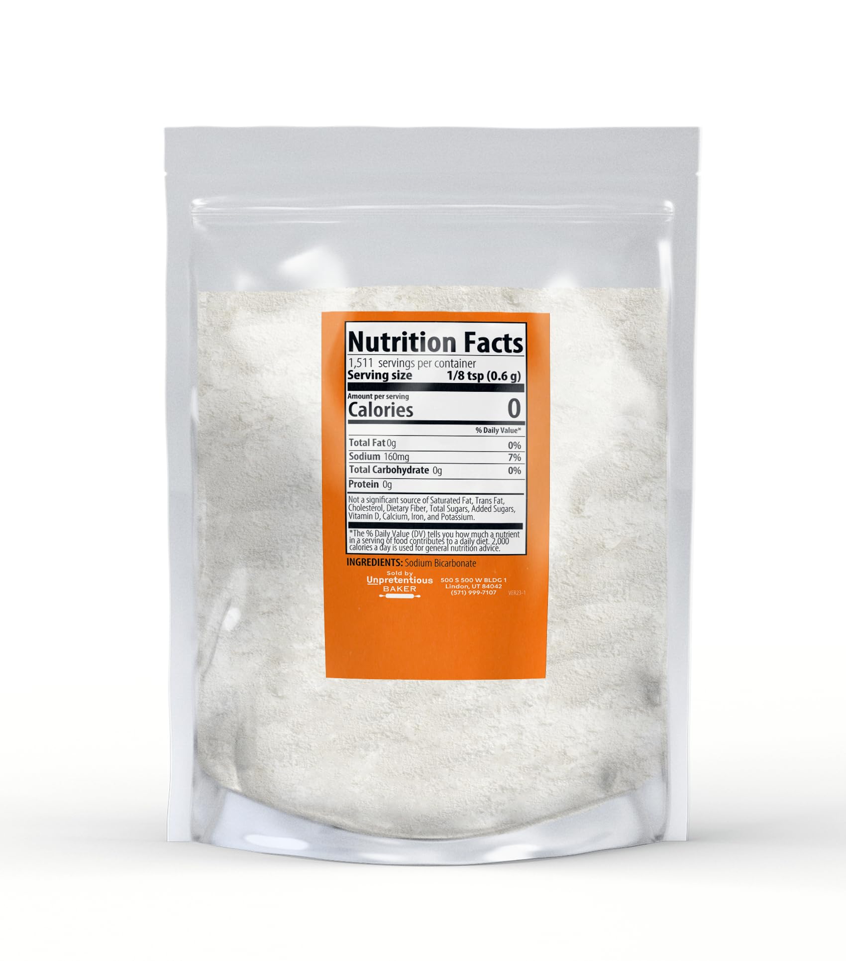 Baking Soda, 2 Lbs By Baker, GlutenFree, Great For