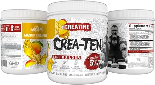 Vista 22 de 5% Nutrition CreaTEN Creatine Complex + Accelerators Creatina en polvo saborizada para ganancia muscular Máxima potencia, fuerza, resistencia