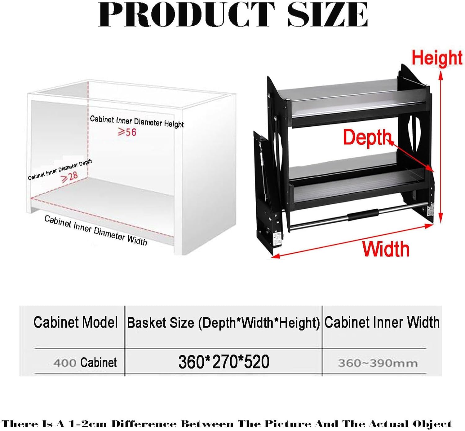 Upper Cabinet Pull-down Cabinet Storage Rack,2-layer Storage Basket,Two-way Damping,Suitable for Coffee Shops and Bars