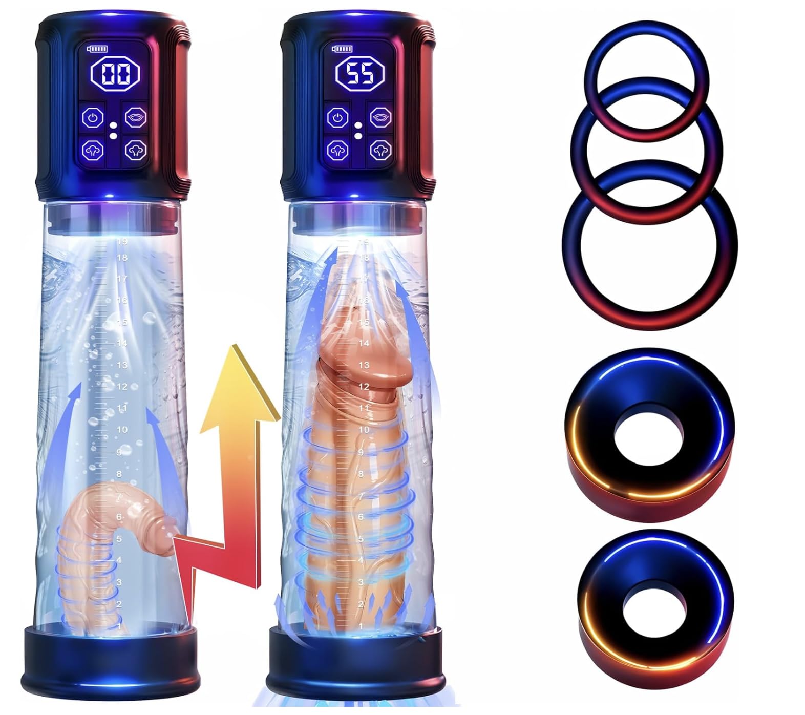 Ultimate Relief Percussion Massager - Deep Tissue Therapy Tool with Adjustable Speed Soothing Heat Function MX36300