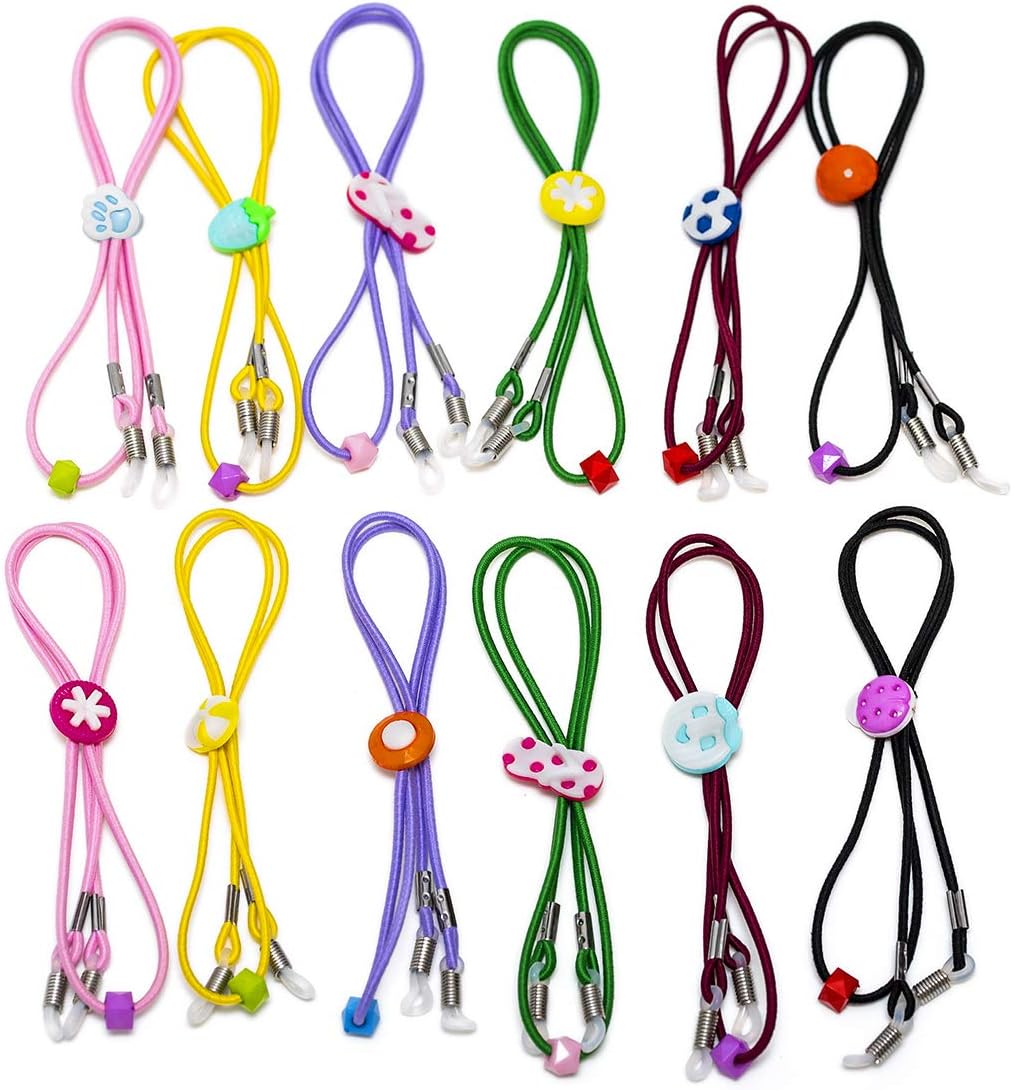 Amаzоn Crаzу 🔥 Dеаlѕ Kids Glasses Strap (Pack of 12) Eyeglasses Straps for Girls, Glasses Holder/Glasses Lanyard for Kids