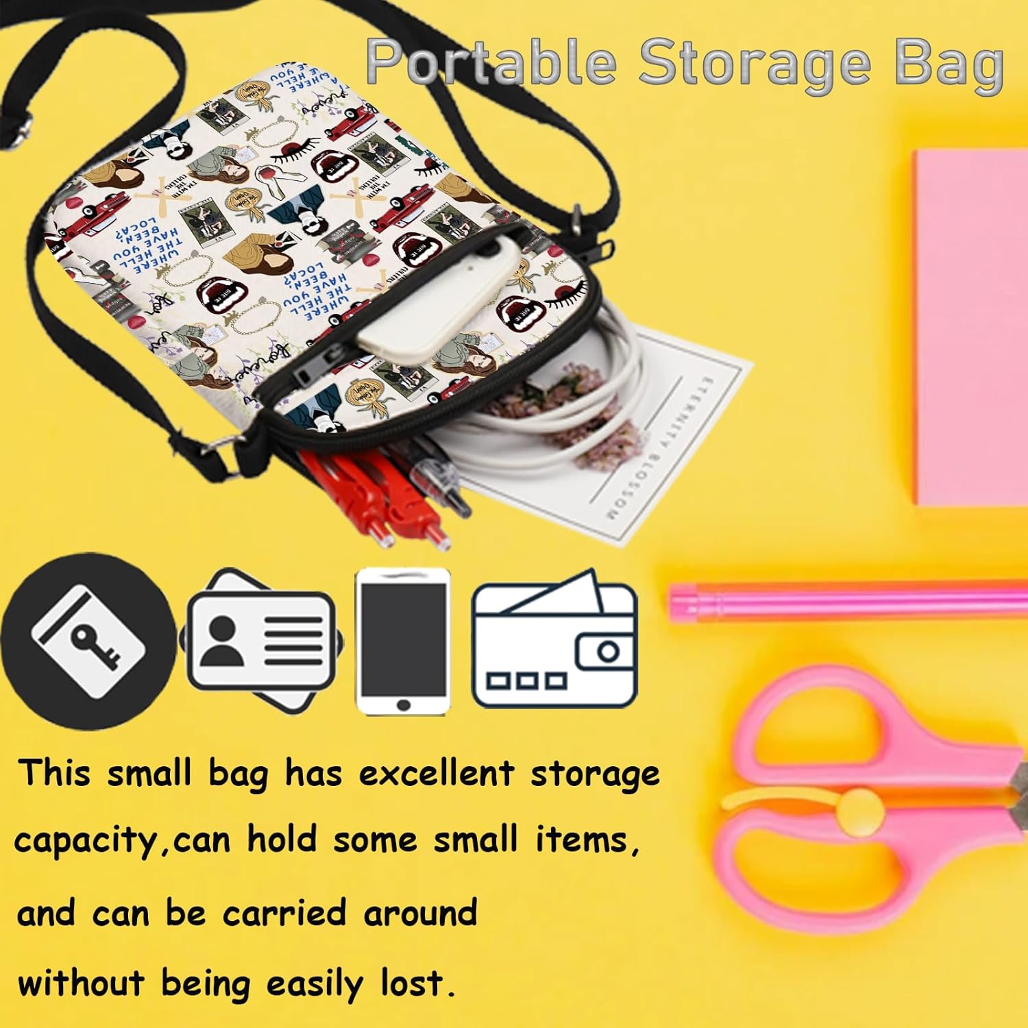 TSOTMO Horror Merch Vampire Merch Parody Bella Crossbody Bag for Edward Fans Vampire Lovers Gift Forks Gift (Bella cro2) - Image 5