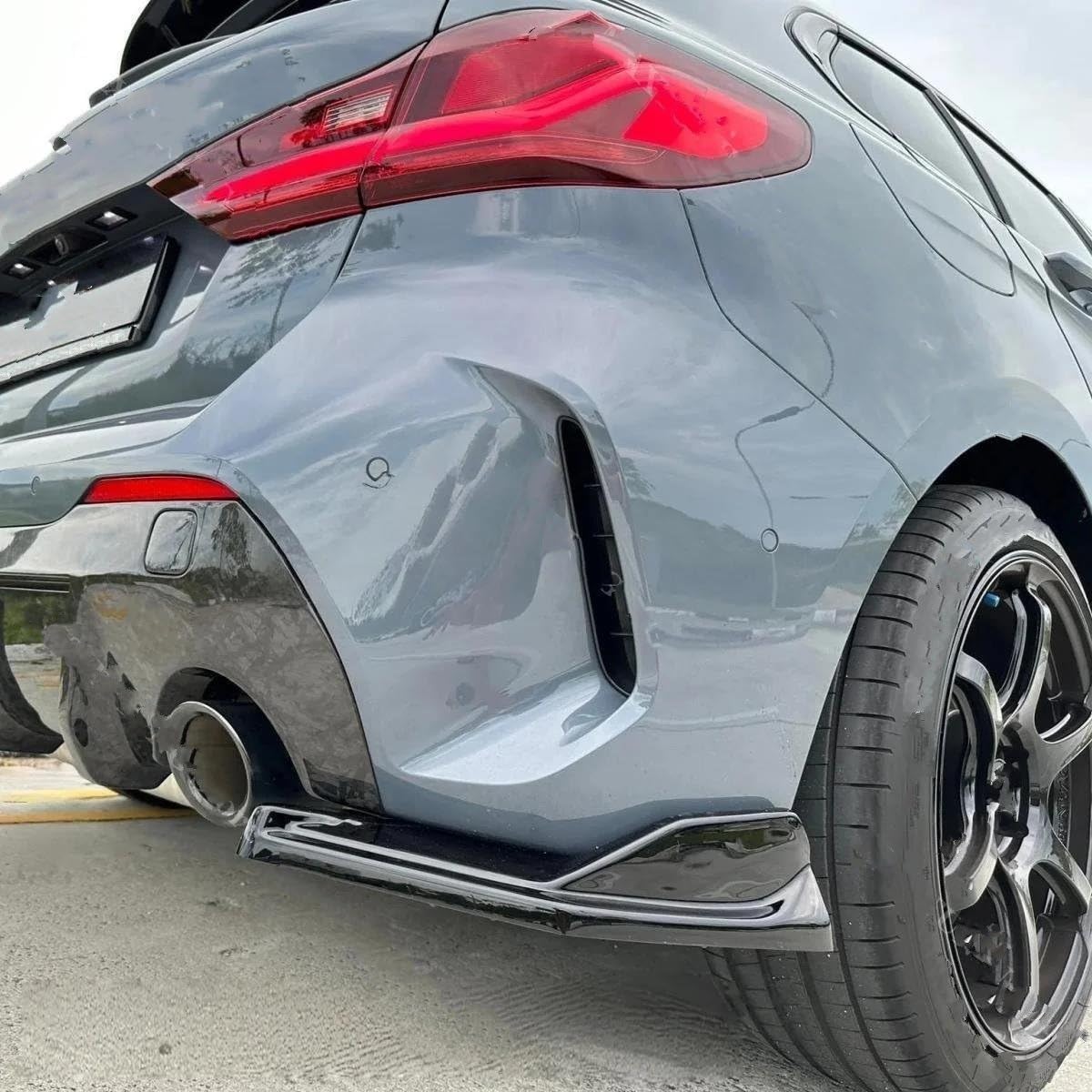 Für F40 M-Paket M135i 128ti 2019–2024 Heckstoßstangen Seitendiffusor Im Maxton Stil 1:1 ABS Schwarz Tuning-Teil