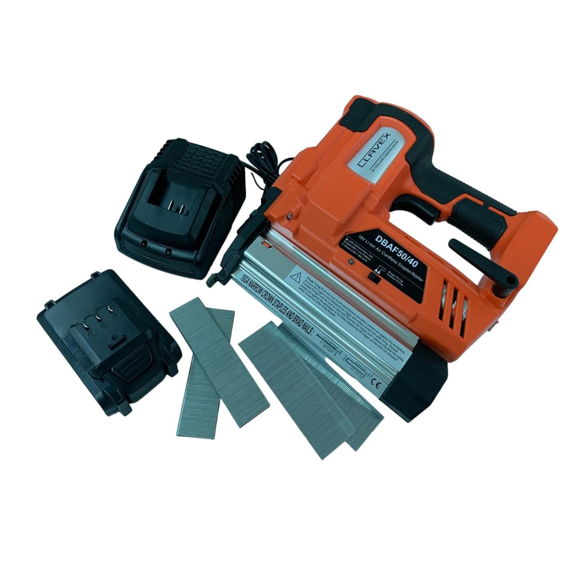 Clavadora a batería para grapas y puntas DBAF 50/40