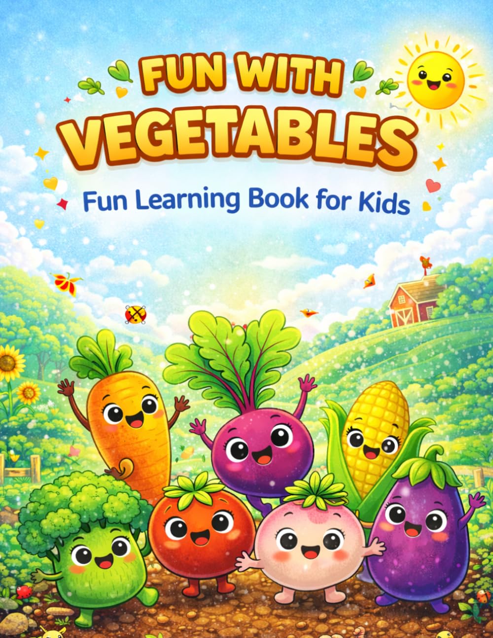 fun with vegetables: fun learning book for kids