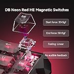 DarkBeacon Flux68 HE Gaming Keyboard 65%, Hall Effect Magnetic Switch, AI-Powered Software, Wired Mechanical Keyboard with 0.01mm Fast Trigger, Adjustable Actuation, 8000Hz, Hot-Swap, RGB Backlit