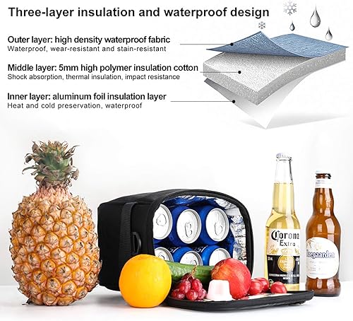 Miniatura 5 de Rhinowalk Bolsa de manillar aislada para bicicleta - Cesta de bicicleta Bolsa de almacenamiento frontal Mini bolso de hombro con correa de hombro