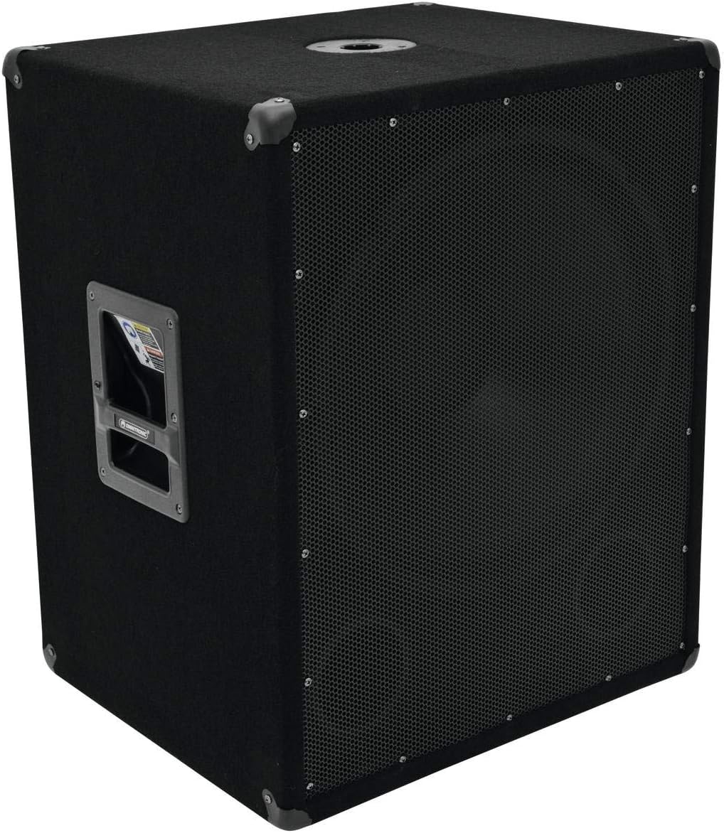 LivingEdition GmbH Omnitronic BX-1850 Bass Reflex Subwoofer (1200 Watts) Black