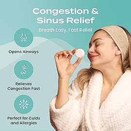 Body Restore Shower Steamers Aromatherapy 15 Pack - Christmas Stocking Stuffers for Men, Birthday Gifts for Women, White Elephant, Relaxation, Self Care - Eucalyptus