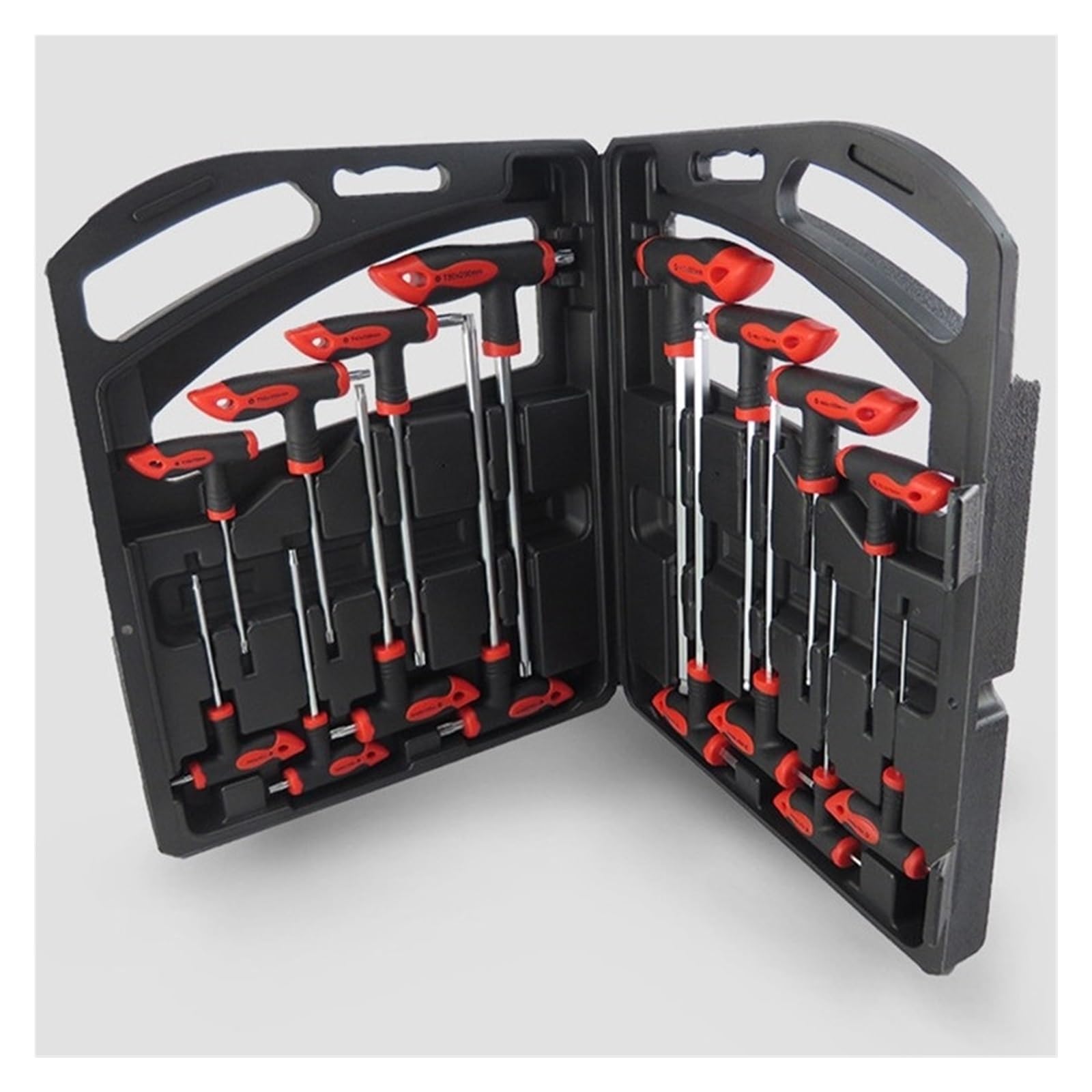 Set Di Chiavi Inglesi 16 Pezzi Chiave Torx Con Impugnatura A T Chiave Esagonale T10-T50 H2-H10 Set Di Chiavi A Testa Sferica Set Di Chiavi A Stella Set Di Utensili Manuali For Riparazioni Strumenti In