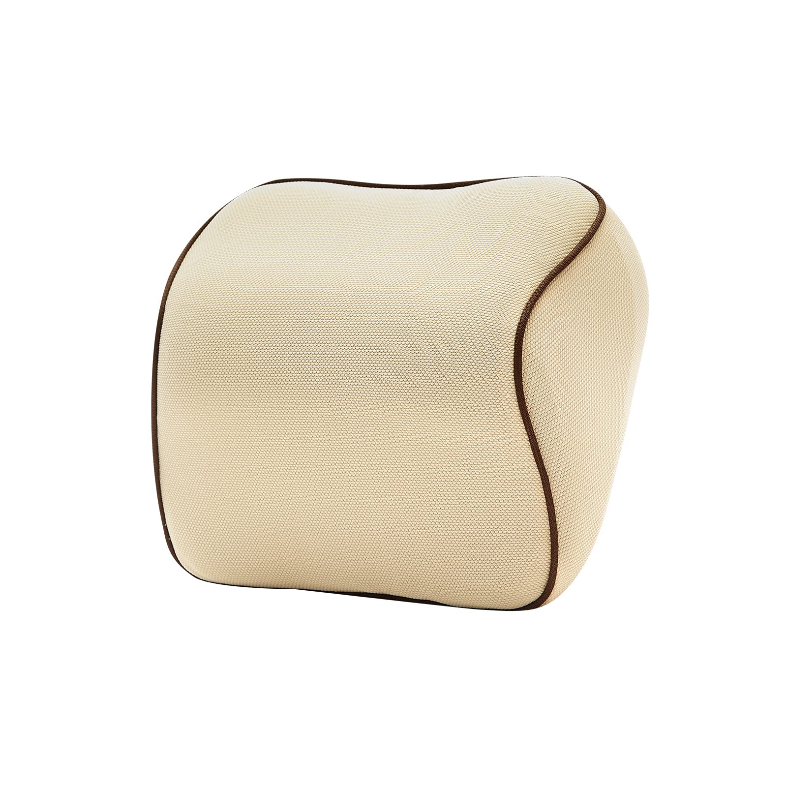 YBCCar Neck Pillow for Driving Memory Foam Seat Cushions (Necklace Pillow Beige)