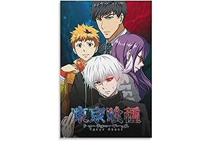 Classic Japanese TK Ghoul Kaneki Poster for Anime Enthusiasts