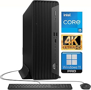 HP PC de escritorio Elite SFF G9 | Soporte 4K | Procesador Intel Core i5-12500 (Beat i7-11700) | 32 GB de RAM y 1 TB PCIe SSD | HDMI, USB-C, Wi-Fi 6, Bluetooth 5, RJ-45 | Teclado y mouse incluidos|