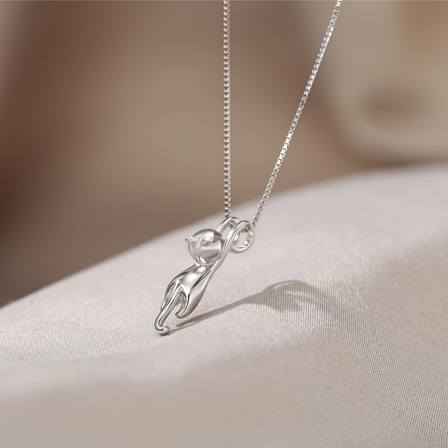 EVER FAITH 925 Sterling Silver Jewelry Gifts for Women CZ Lovely Animal Pendant Necklace Adjustable Chain Gift for Birthday/Mothers Day/Christmas - Image 6