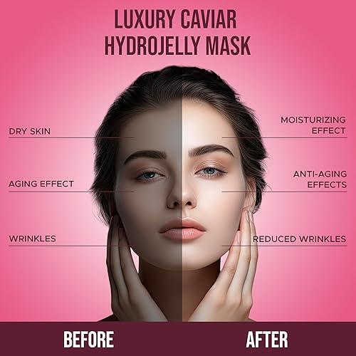 Miniatura 3 de Máscara de gelatina de caviar de lujo, paquete profesional, mascarilla facial despegable, reduce las manchas oscuras, extractos de hierbas