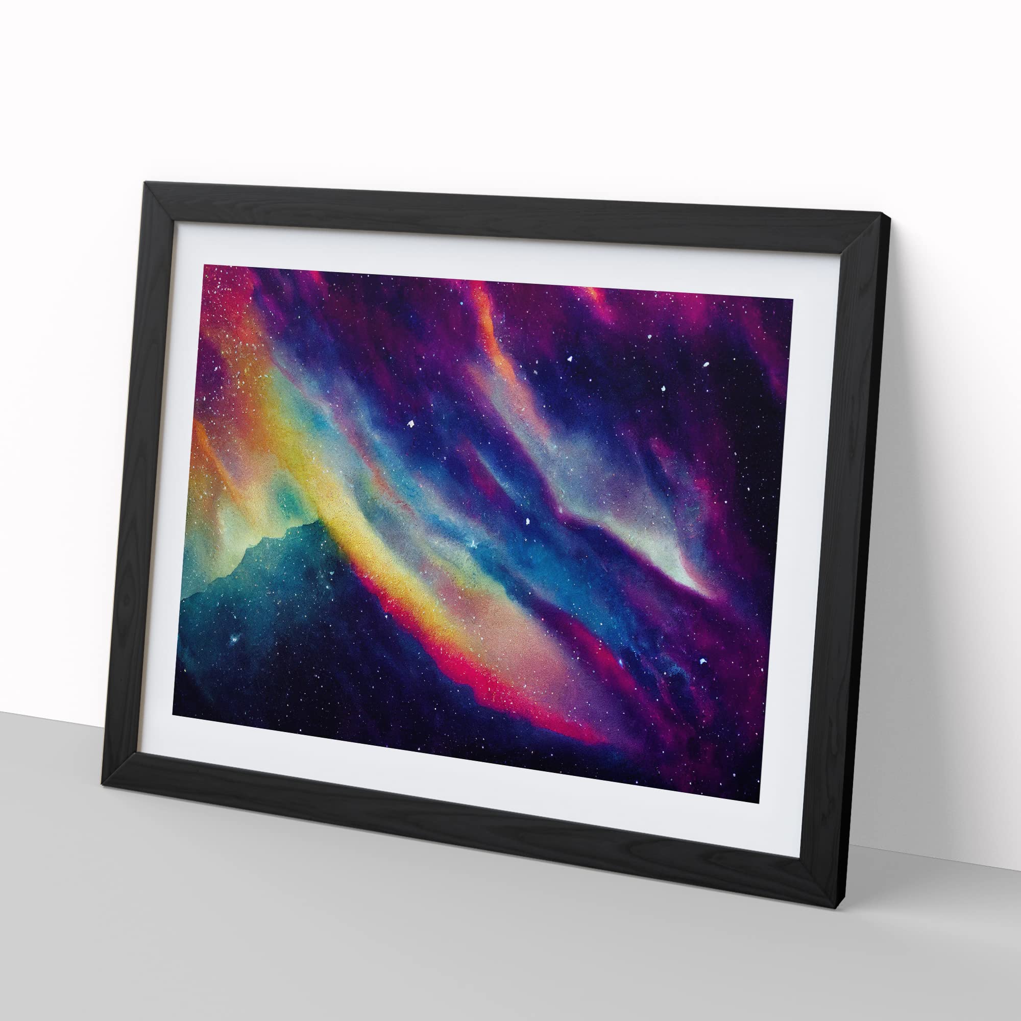 Neon Galaxy Vol.5 Framed Print, Black, A3 (46 x 34 cm) - Image 2