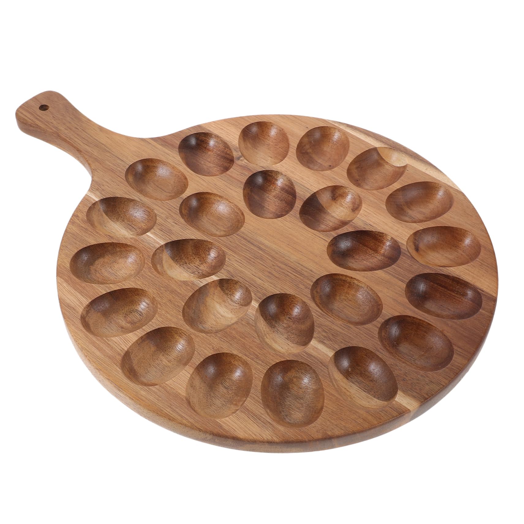 COSMEVIVI Easter Egg Tray Egg Storage Holder Deviled Egg Tray Wood Chicken Egg Holder Deviled Egg Platter Wood Deviled Egg Holder Wood Egg Storage Tray Wood Chicken Egg Tray Wooden