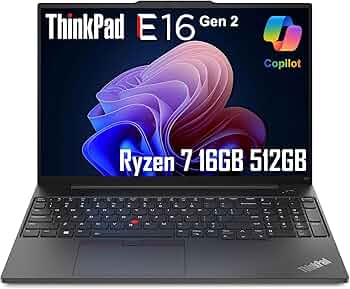 Amazon.com: Lenovo ThinkPad E16 Gen 2 Business Laptop (16