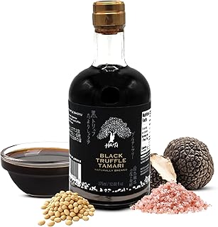HAKU Black Truffle Tamari Naturally Brewed Aged 2 Years, 12.68 Oz (375 ml) - Traditional Gourmet Dipping Sauce & Marinade for Sushi, Meat, Rice, Stir Fry, & Asian Cuisines