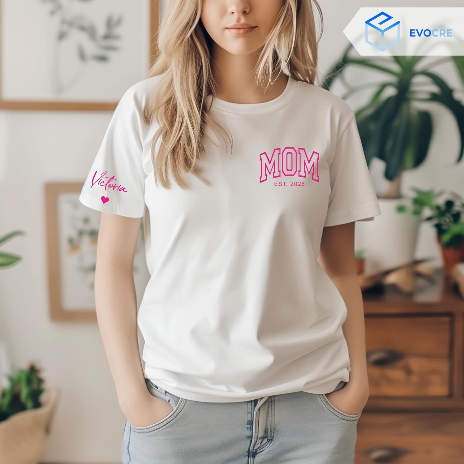 Customized Mothers Day Shirt for Mom with Kids Names, Custom Mommy Shirts for Women, Personalized Grandma Shirt - Image 3