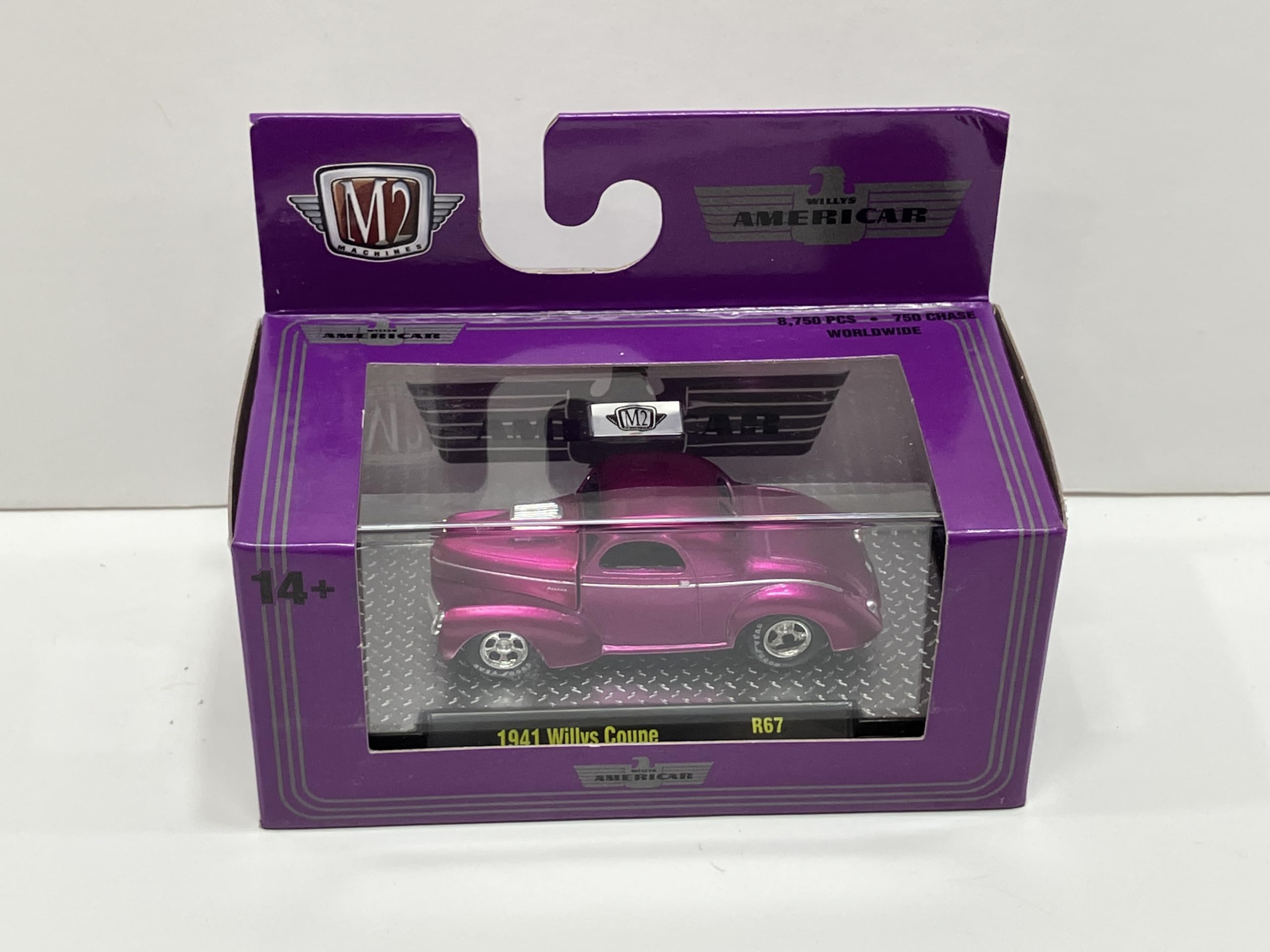 M2 Machines 1941 Willys Coupe Die-Cast Model Car, 1/64 Scale