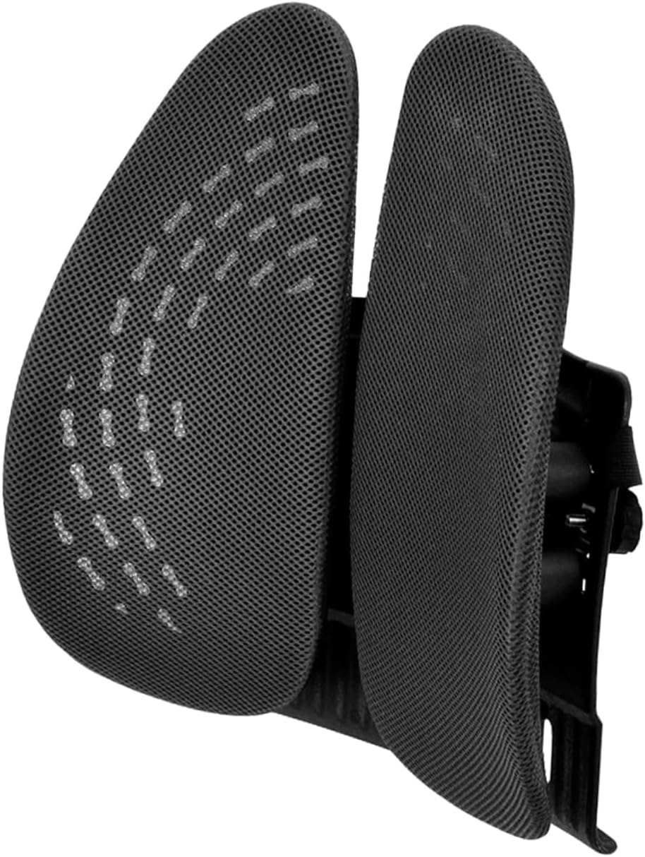 VICASKY Adjustable Lumbar Support Pillow for Car and Office Chair Breathable Ergonomic Back Cushion for Comfortable Sitting Soft Seat Cushion for Driving and Work