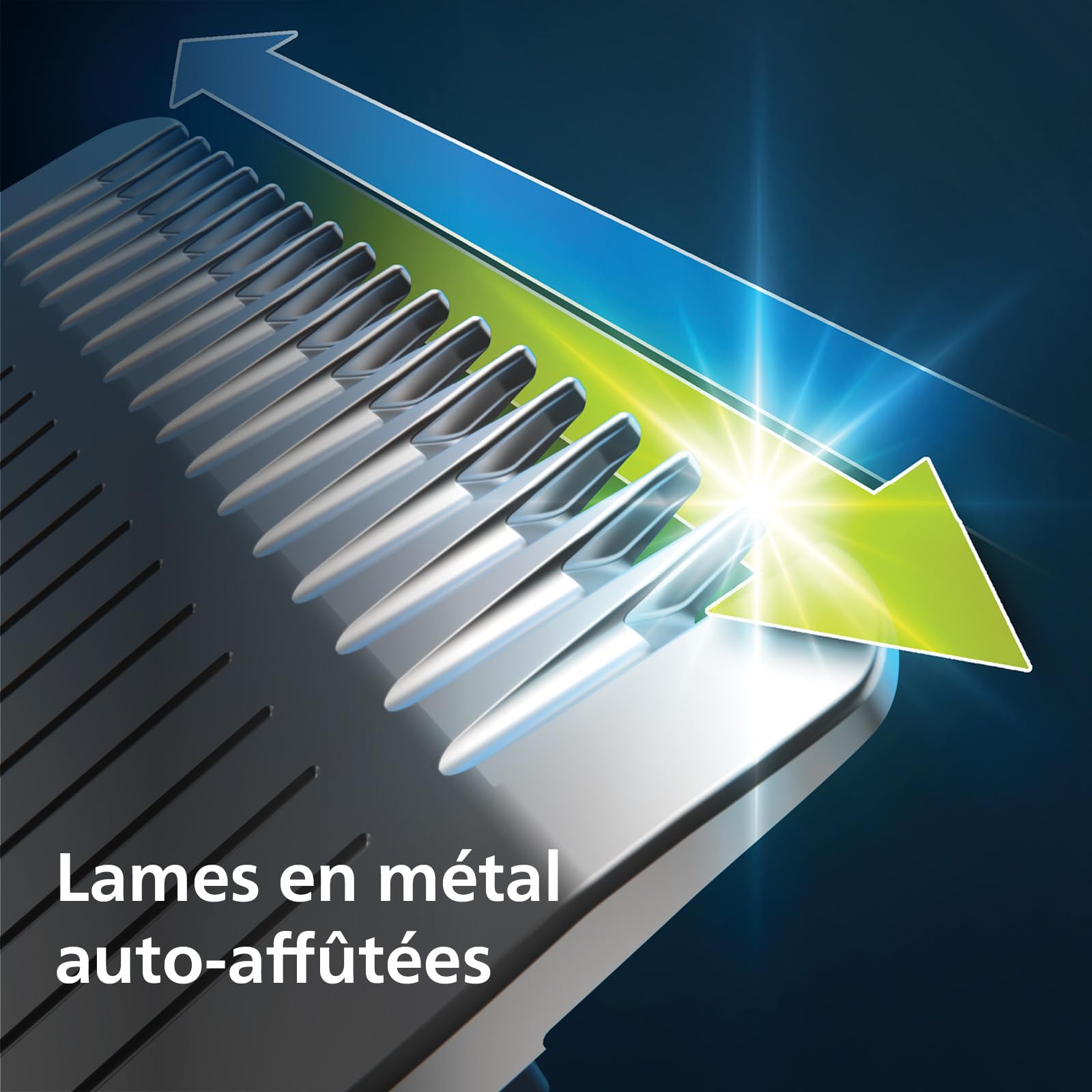 Philips Tondeuse à barbe Series 5000 - tondeuse à barbe électrique avec sabot, système de guide de coupe Pro, 40 hauteurs de coupe réglables, 90 min d'autonomie et charge de 1 heure (modèle BT5515/20)