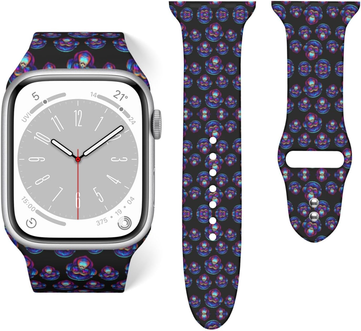 Women Mens Flexible Silicone Smart Watch Band