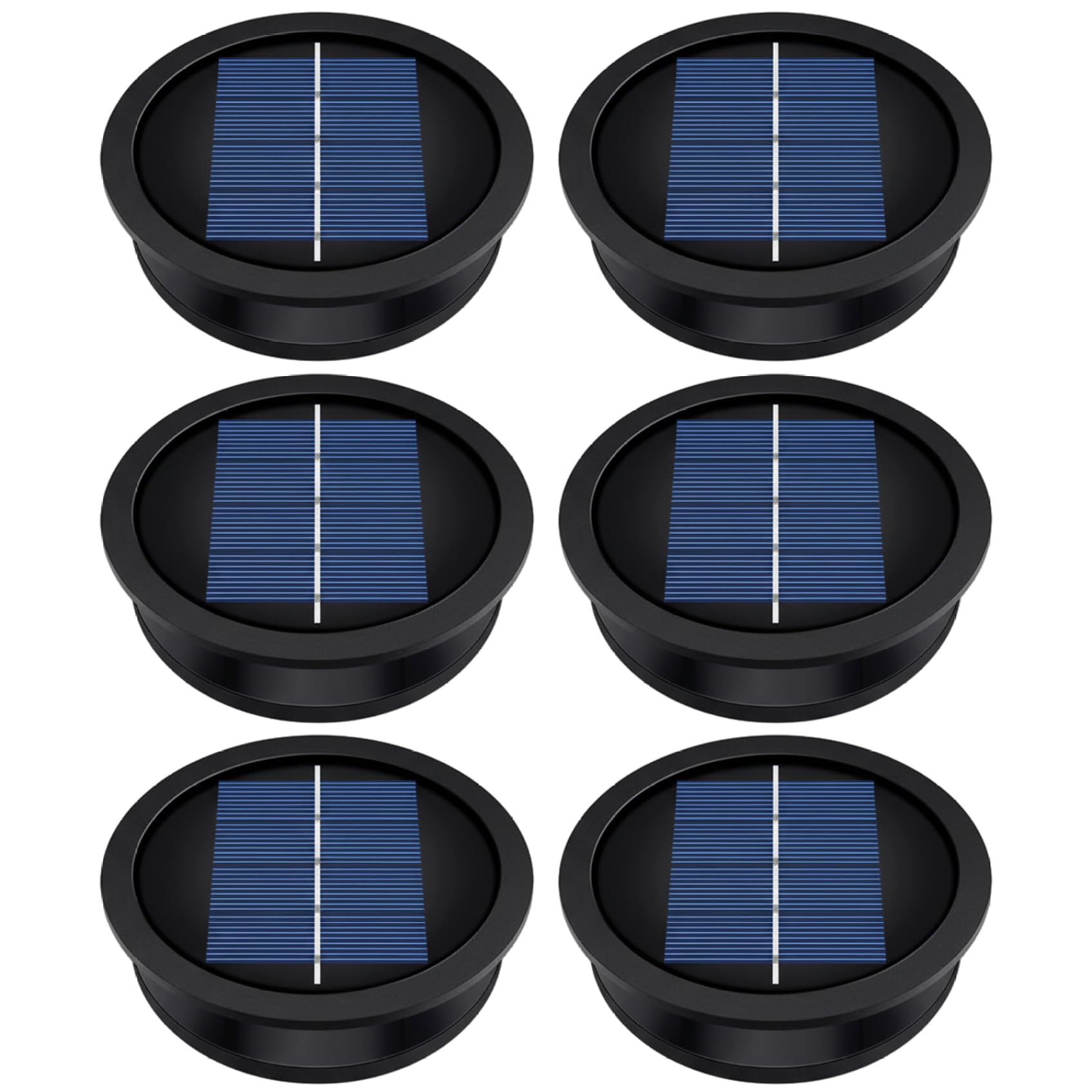 Luces solares de repuesto exteriores: 6 tapas con luz blanca cálida para linternas decorativas