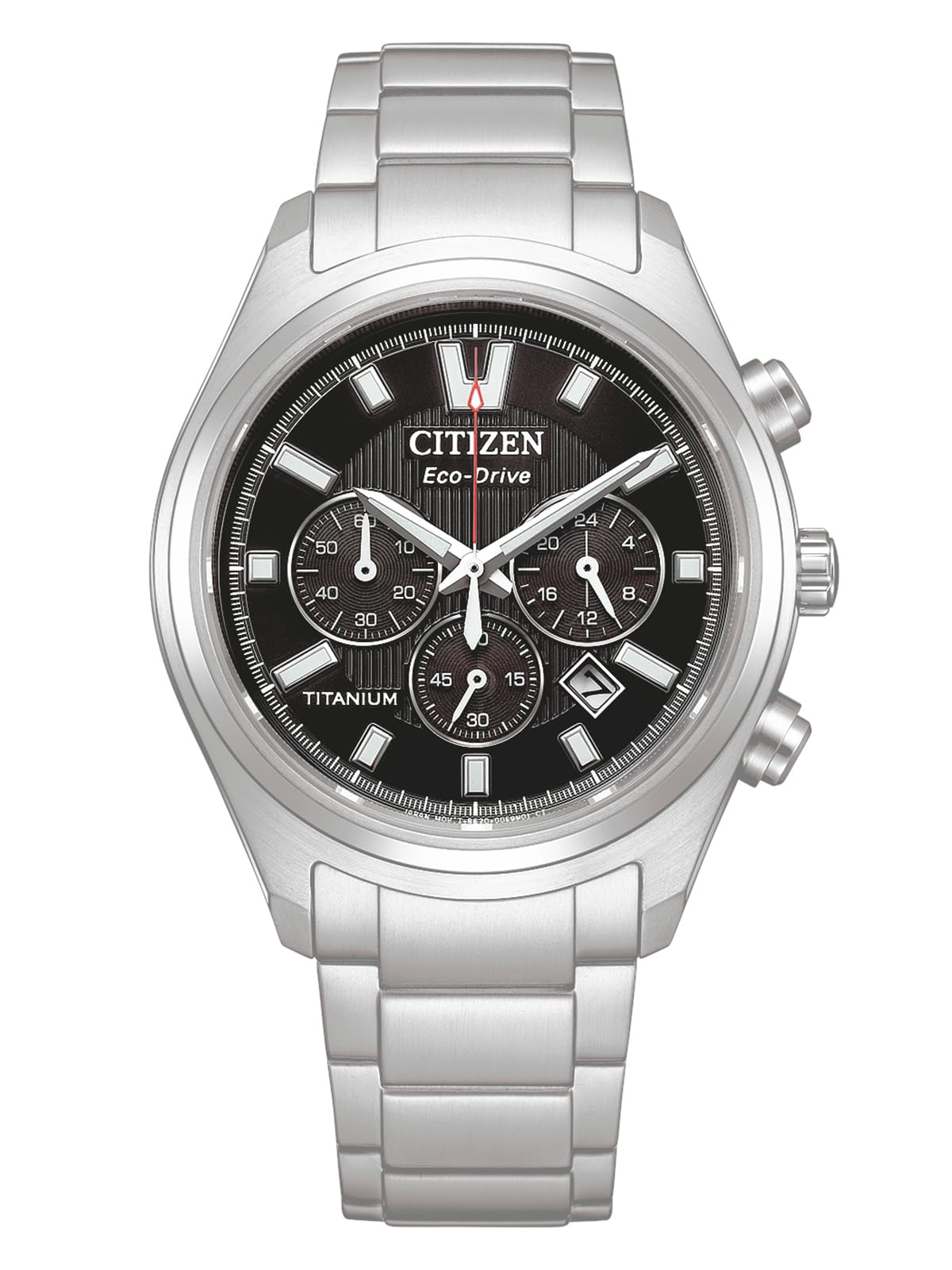 Citizen Eco-Drive Herrenuhr Chronograph Solar Titan/Schwarz CA4750-51E
