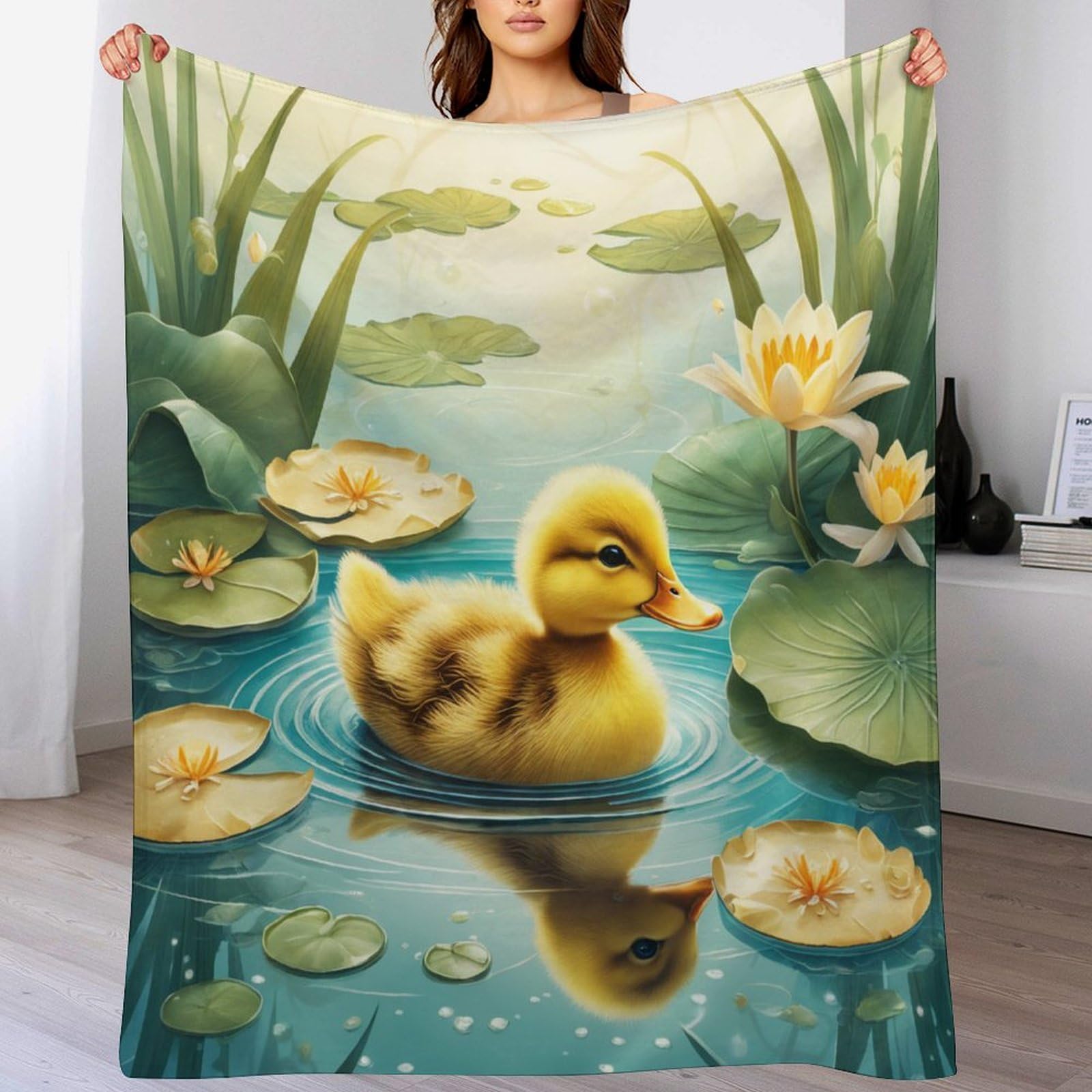 Couverture Canapé Canard en flannel douce de 180×200cm pour maison