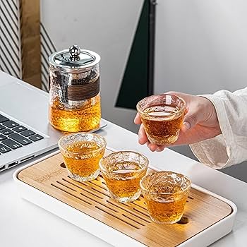 専用！茶盤&茶器セット 楽天市場】携帯茶器セット 茶盤 中国茶 6人用 アウトドア耐熱 10