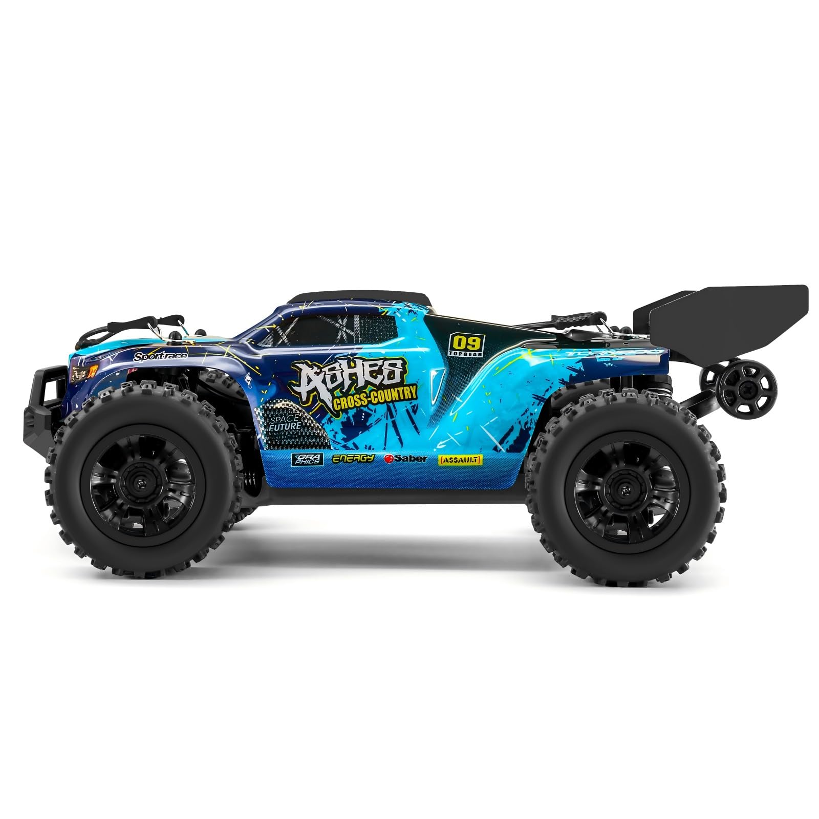 YONCHER 18101 Coche Teledirigido Adulto, 1:18 40KM/H RC Coche, 4WD Offroad RC Truck,4x4 Crawler con 2 Baterías 70+ Minutos para Niños