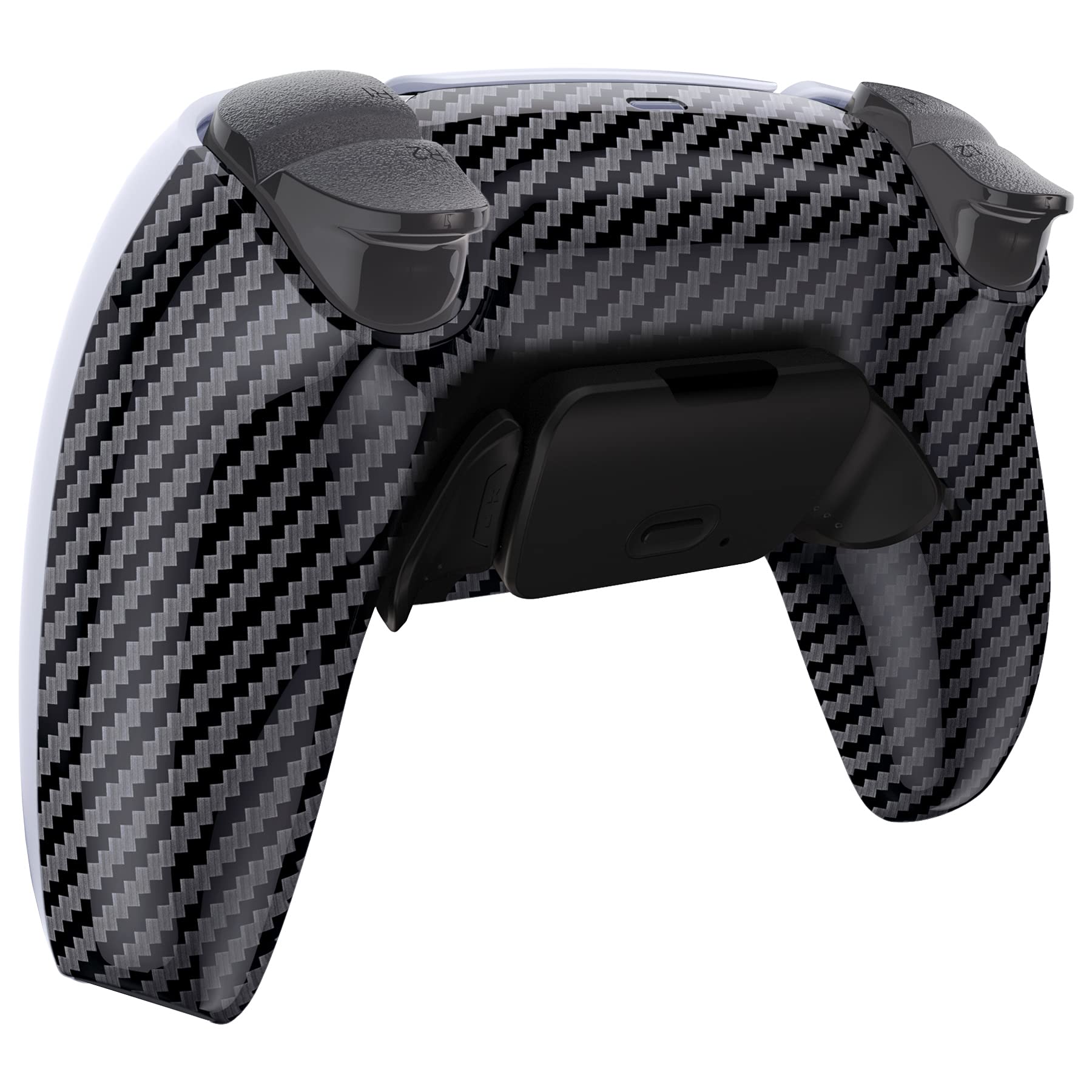 eXtremeRate Rise V3 Remap Kit Programmabile per ps5 Controller,Tasti Aggiuntivi Palette Cover Posteriore Back Button Paddles per ps5 Joystick BDM-030/040/050,Fibra di Carbonio Grafite
