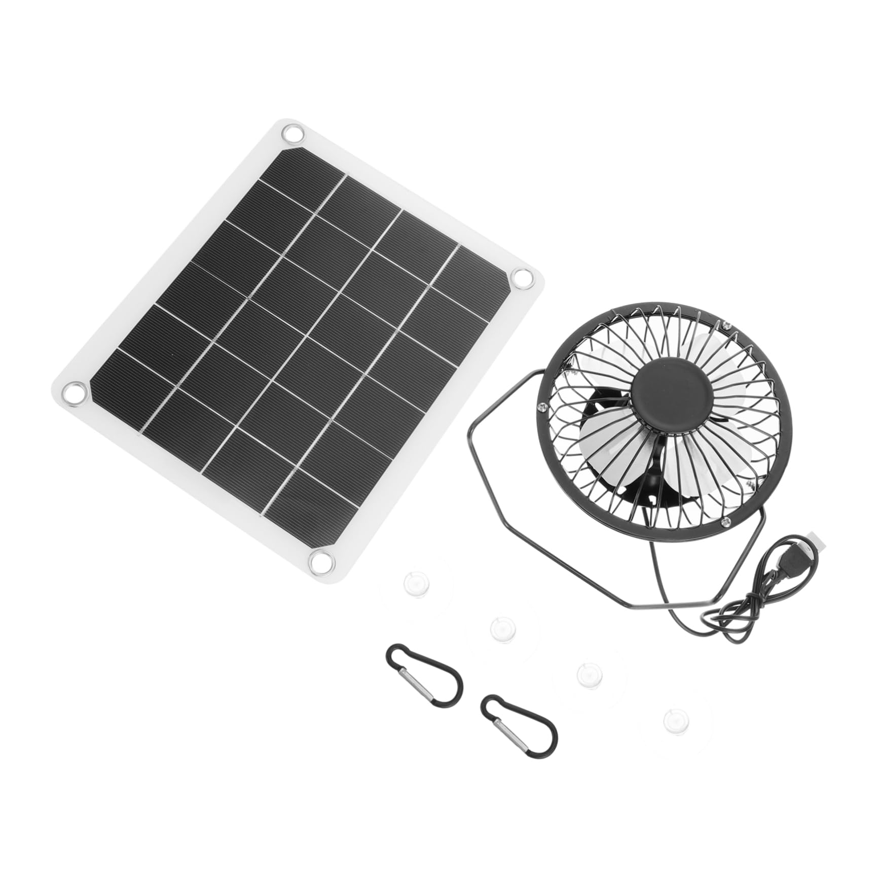 Ventilador solar TOYANDONA contra el calor extremo en invernadero y casa de mascotas