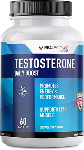 Daily Boost - Potenciador de testosterona para hombres, suplemento más fuerte para el crecimiento muscular, culturismo y energía con 9 potentes
