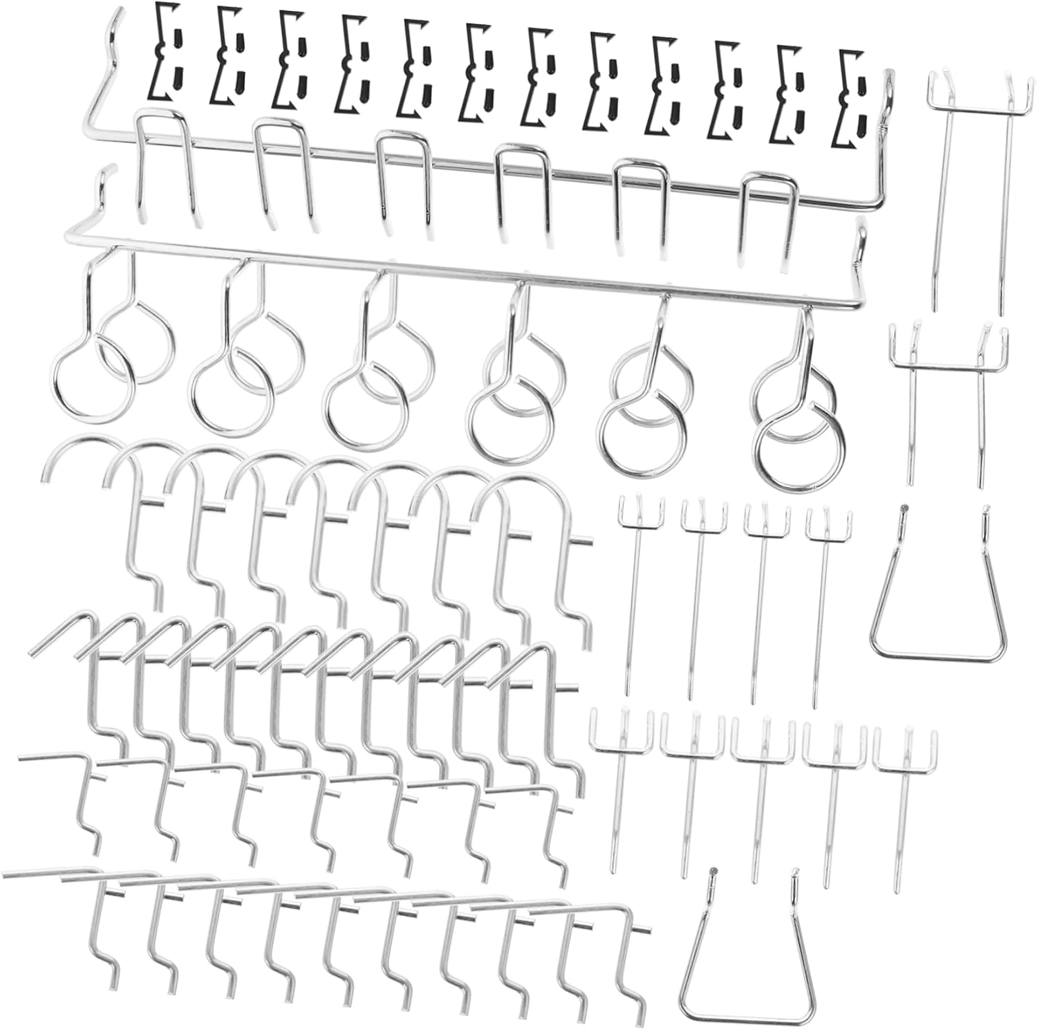 Holibanna 1Set Multipurpose Hooks Set Durable Hanging Holder for Back Door Organize Home Office Garage Heavy Duty Utility Hangers Versatile Hook for Tidy Spaces