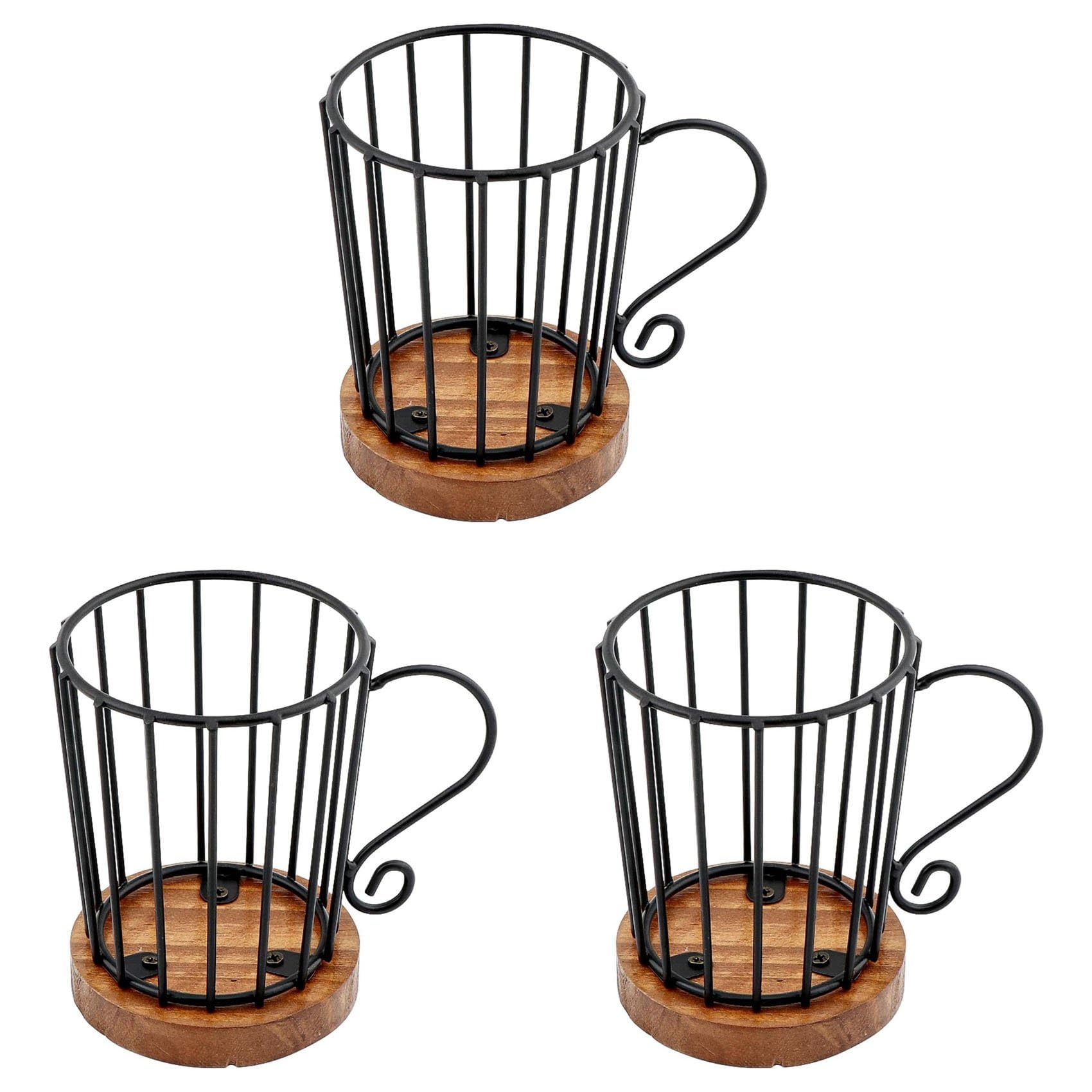 Hndhbfgrt 3X Coffee Pod Holder K Cup Organizer, K Cup Holders for Counter Coffee Pods Storage Organizer Coffee Decor