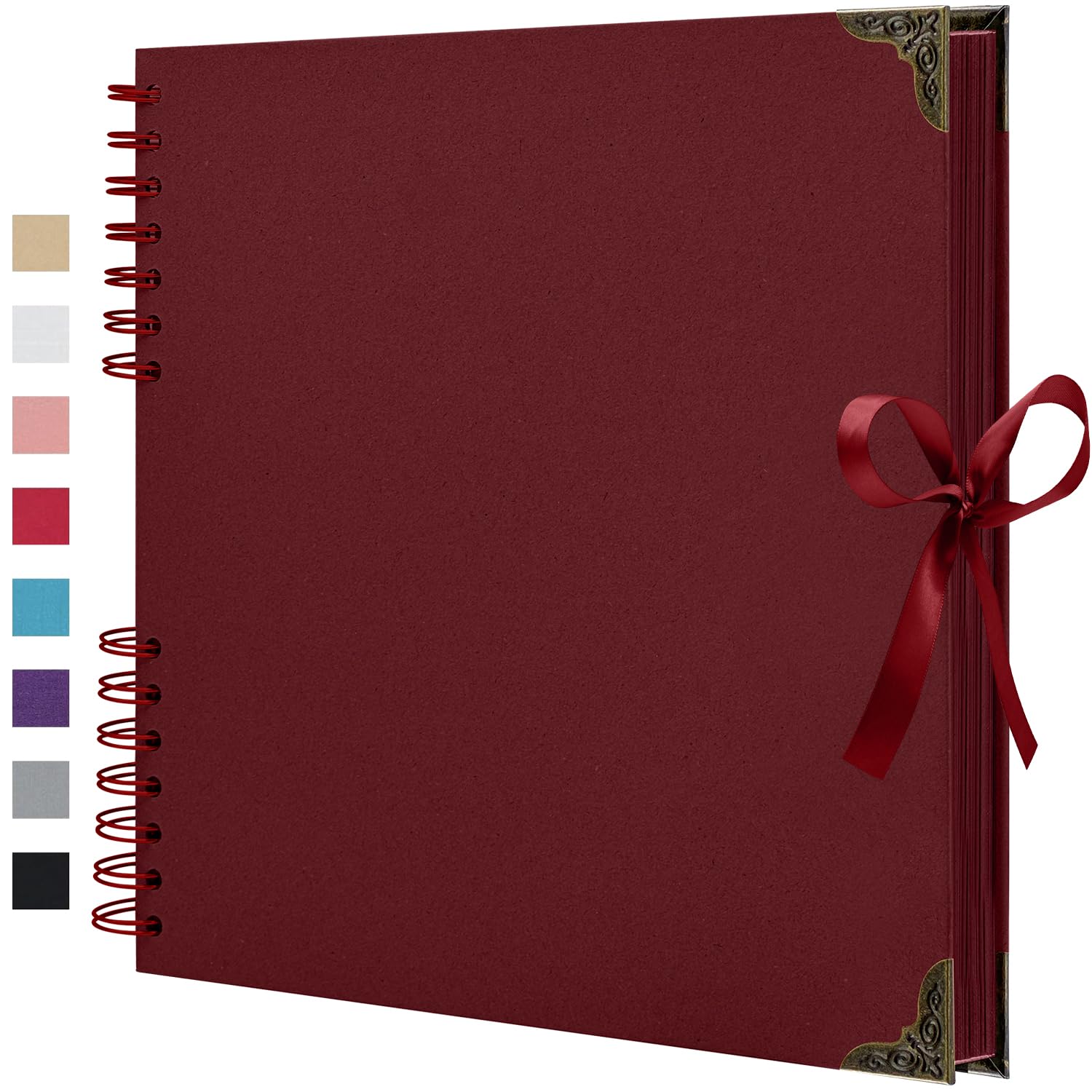 Album do scrapbookingu, 20 x 20 cm, 40 stron w twardej oprawie z papieru kraft, książka z pamiątkami na ślub, urodziny, dla rodziny, na Boże Narodzenie, baby shower, idealny do