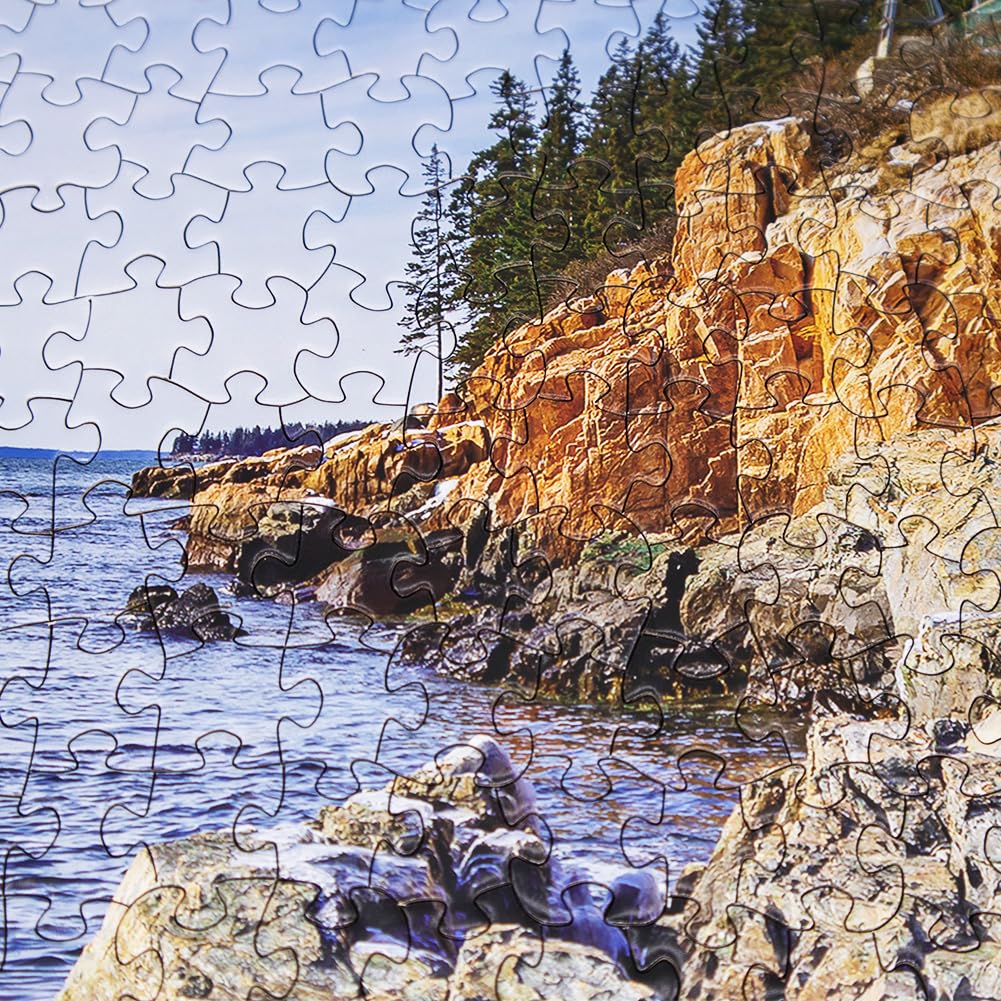 BEDUKE Jigsaw Puzzles for Adults 1000 Pieces Banff National Park Canada Rocky Mountain 1000 Piece Puzzle Thick Sturdy Cardboard Precise Interlocking Age 14+ Family Game — view 4