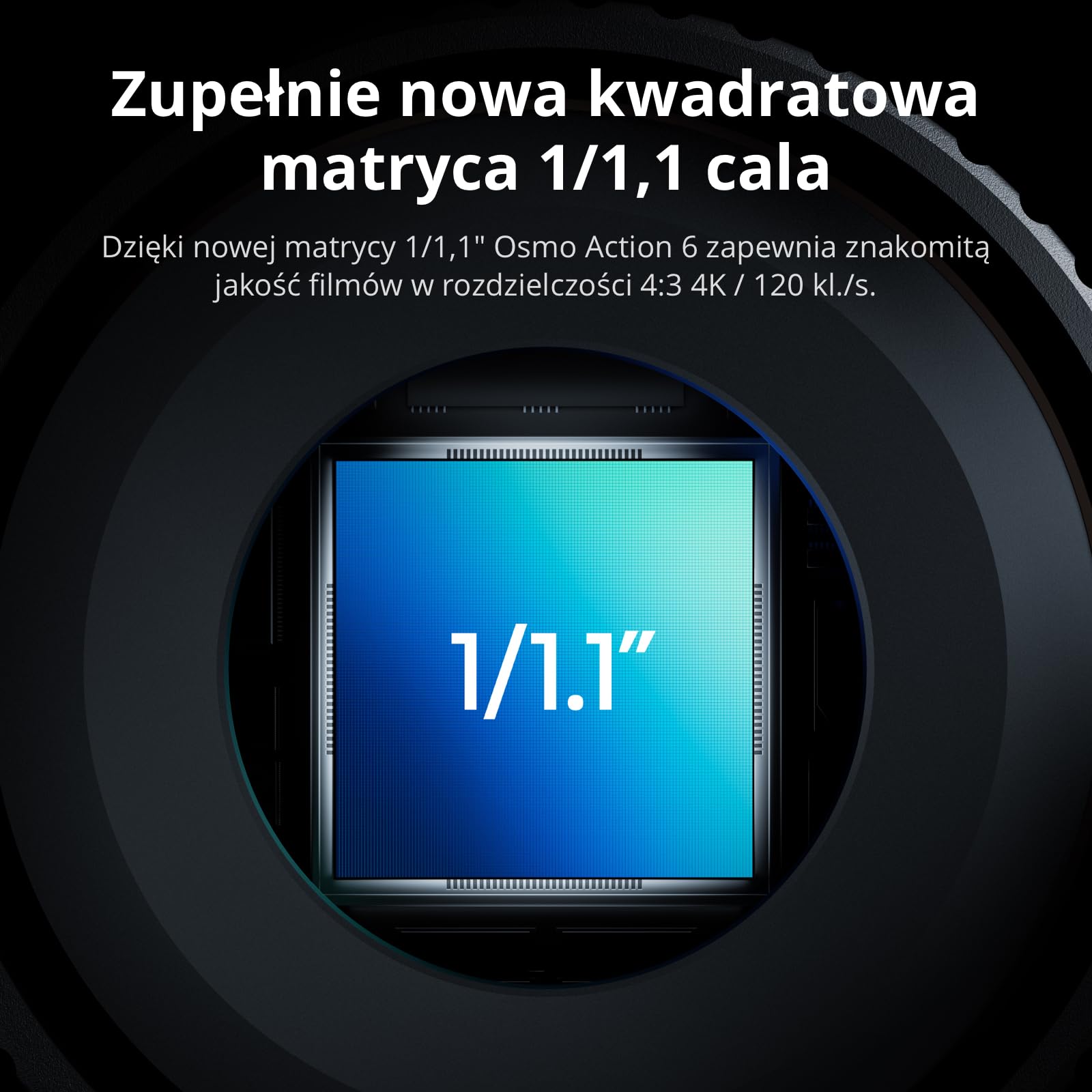 DJI Osmo Action 6 Capture More Combo, kamera sportowa 8K do różnych scenariuszy | 1/1.1″ Square Sensor, f/2.0–f/4.0 Variable Aperture, Cold-Resistant Design, 4hrs Battery, With 1.5m Extension Rod