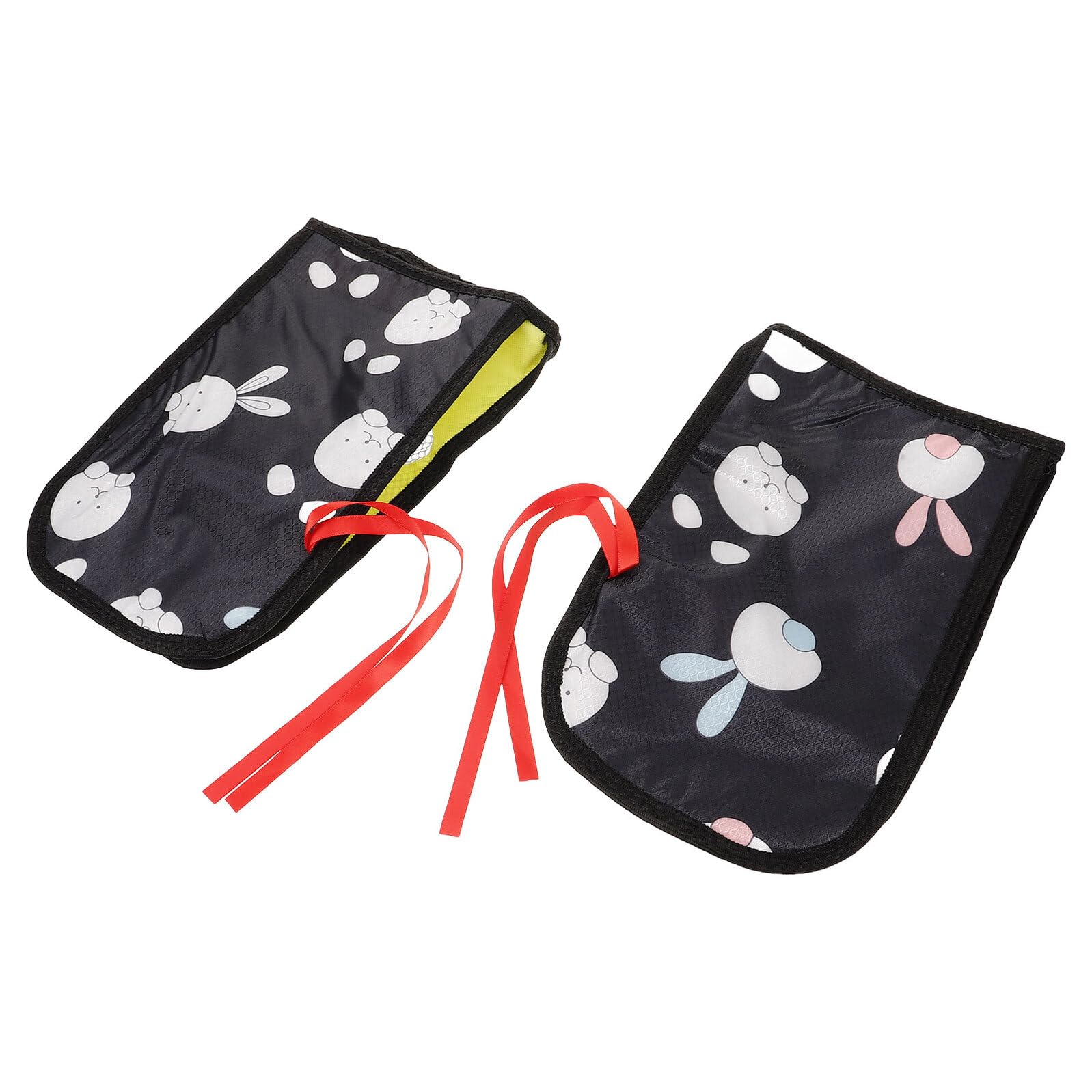 Waterproof Breathable Motorcycle Handlebar Gloves with Sun Protection Windproof Bike Handlebar Mittens for Electric Scooter Riding Black with