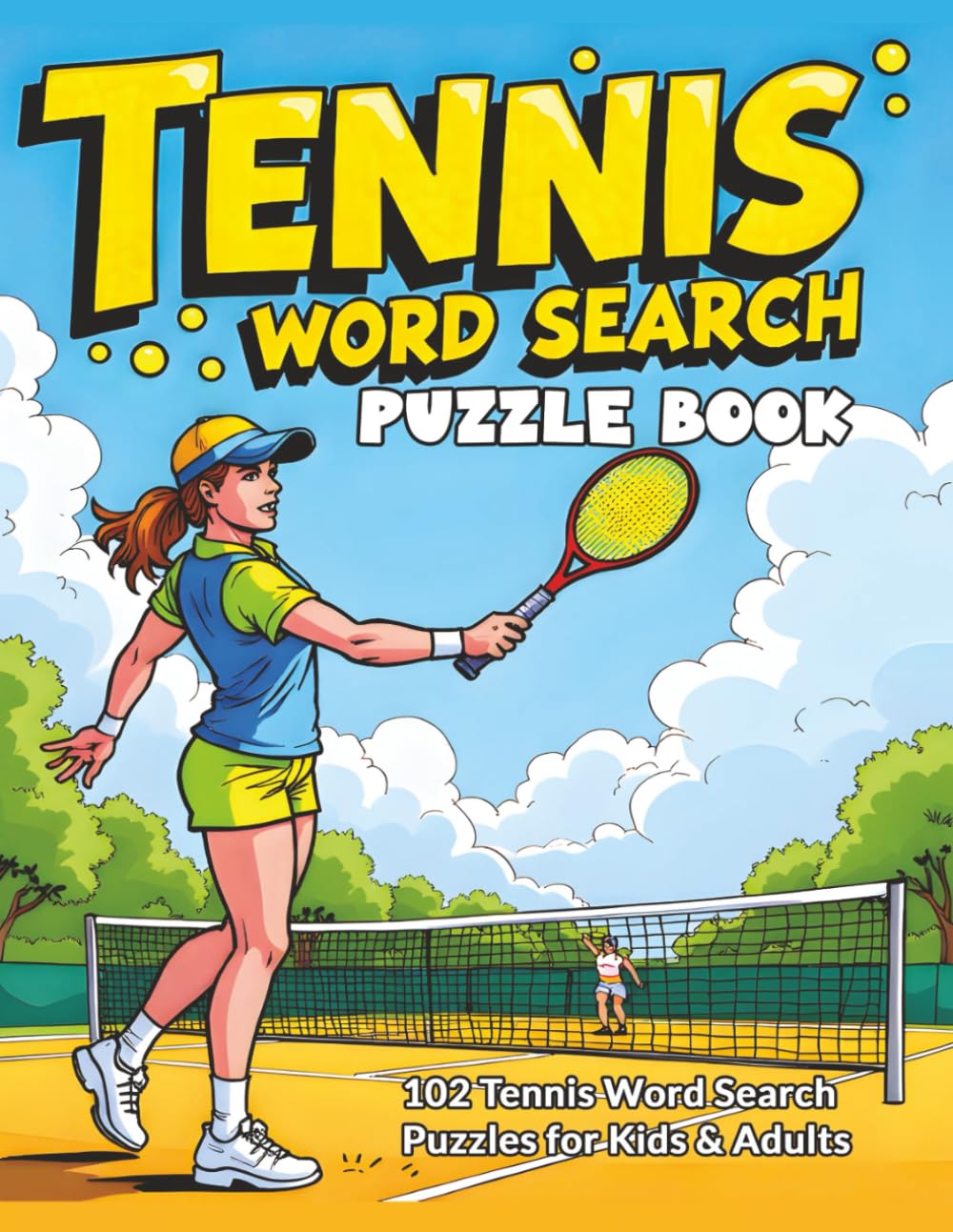 Tennis Word Search Puzzle Book: 102 Tennis Word Search Puzzles for Kids & Adults