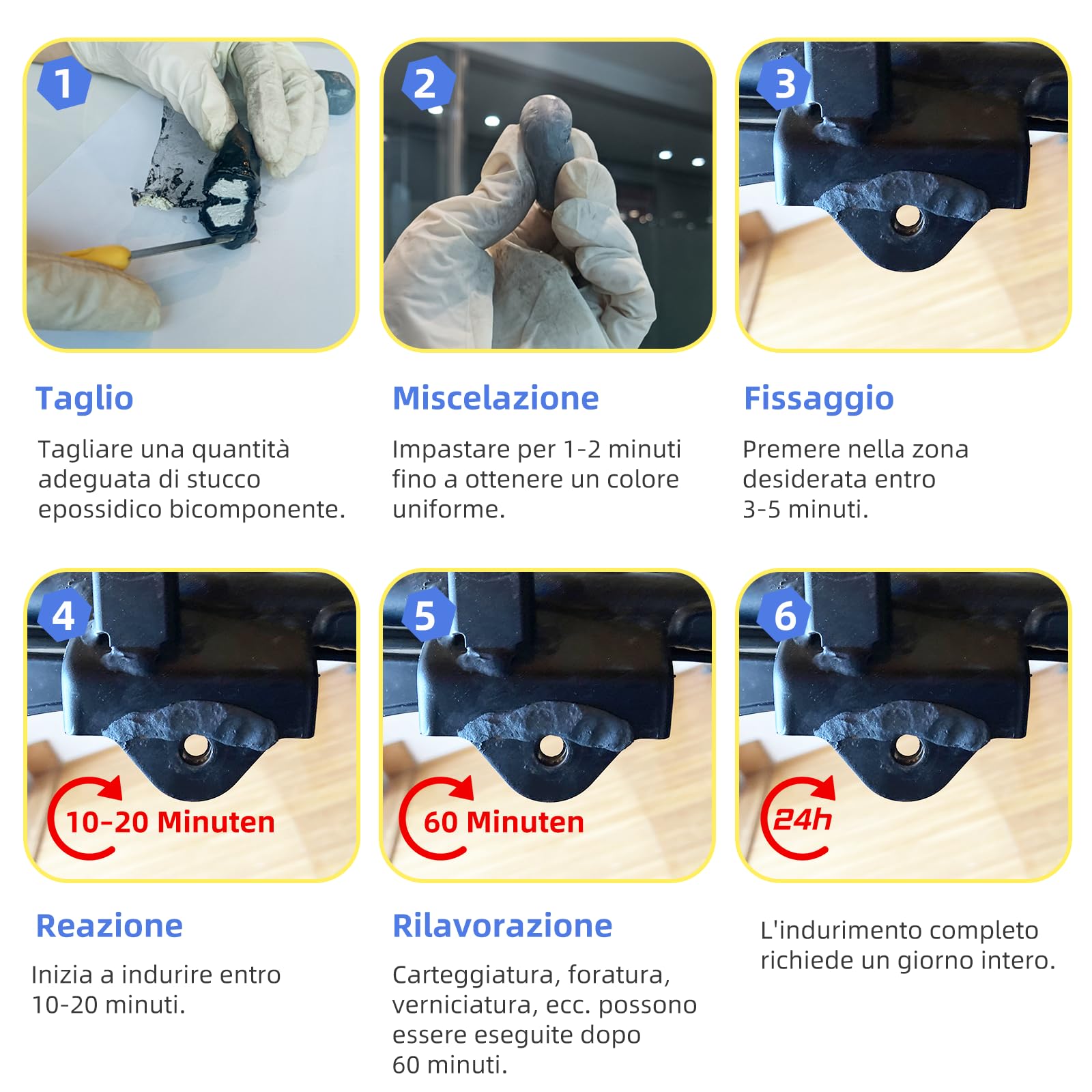 LOCBONDSO Epoxy Putty,Stucco epossidico bicomponente