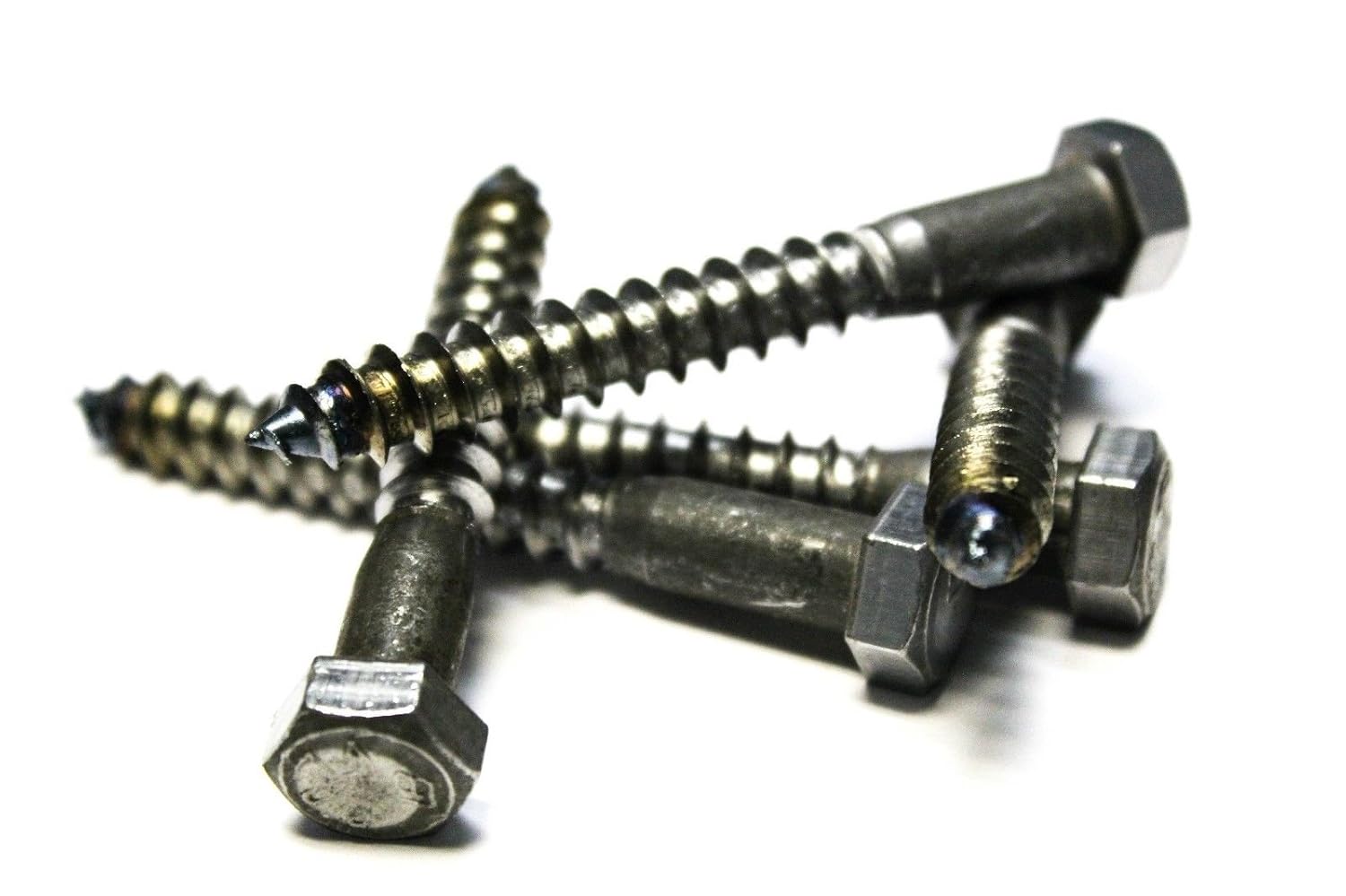 (250) 3/8x4 Hex Lag Screws - Plain