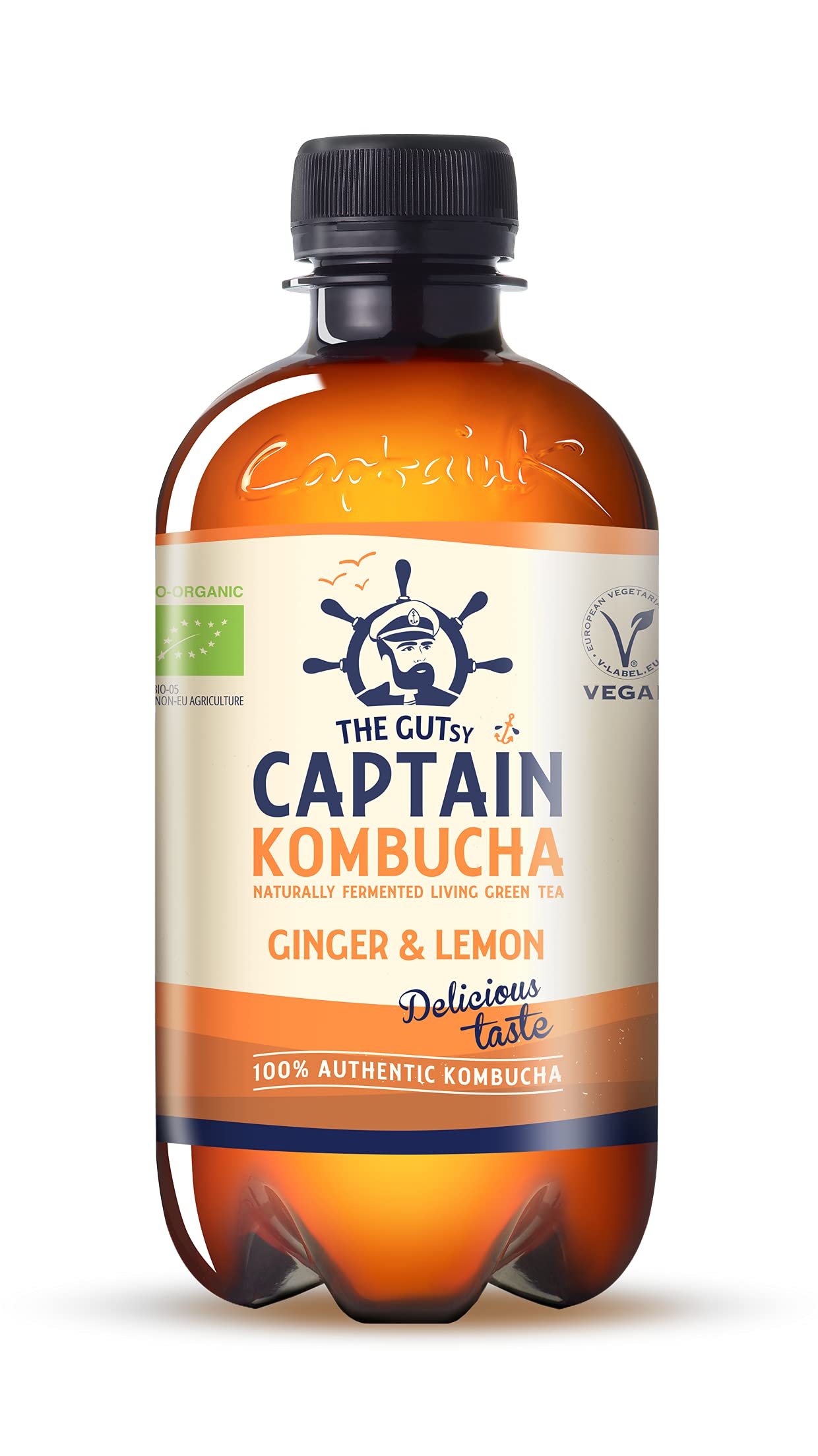 Captain Kombucha - Ginger Lemon - 400 mililitres