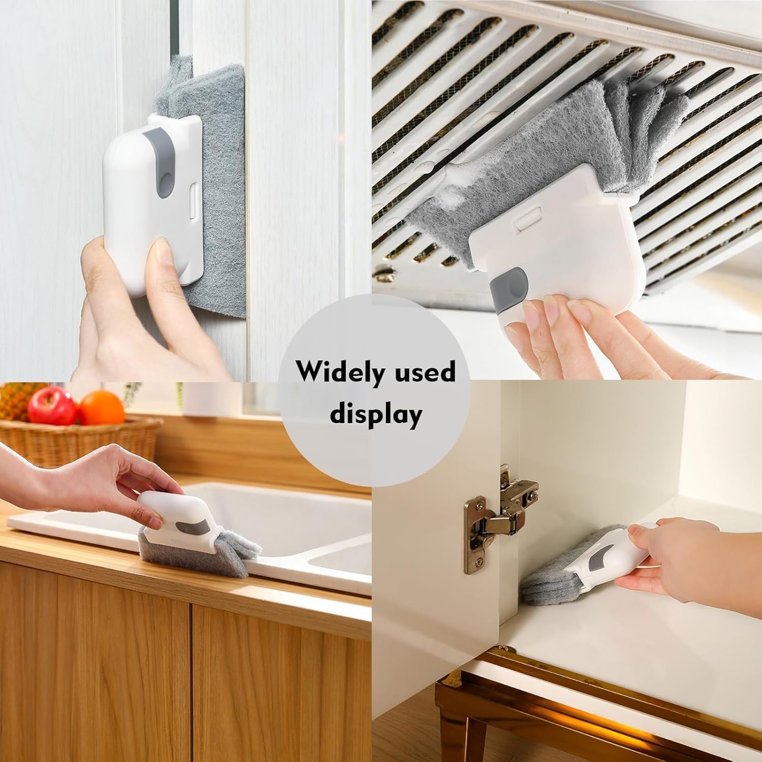 Lowinza, 2 in 1 Multifunctional Groove Clean-ing Brush Window Sliding Door Track Cleaning Brush with Dust Collector,Cleaning Brush for Door and Window Gaps,Ideal Cleaning Tool for Doors and Window 4